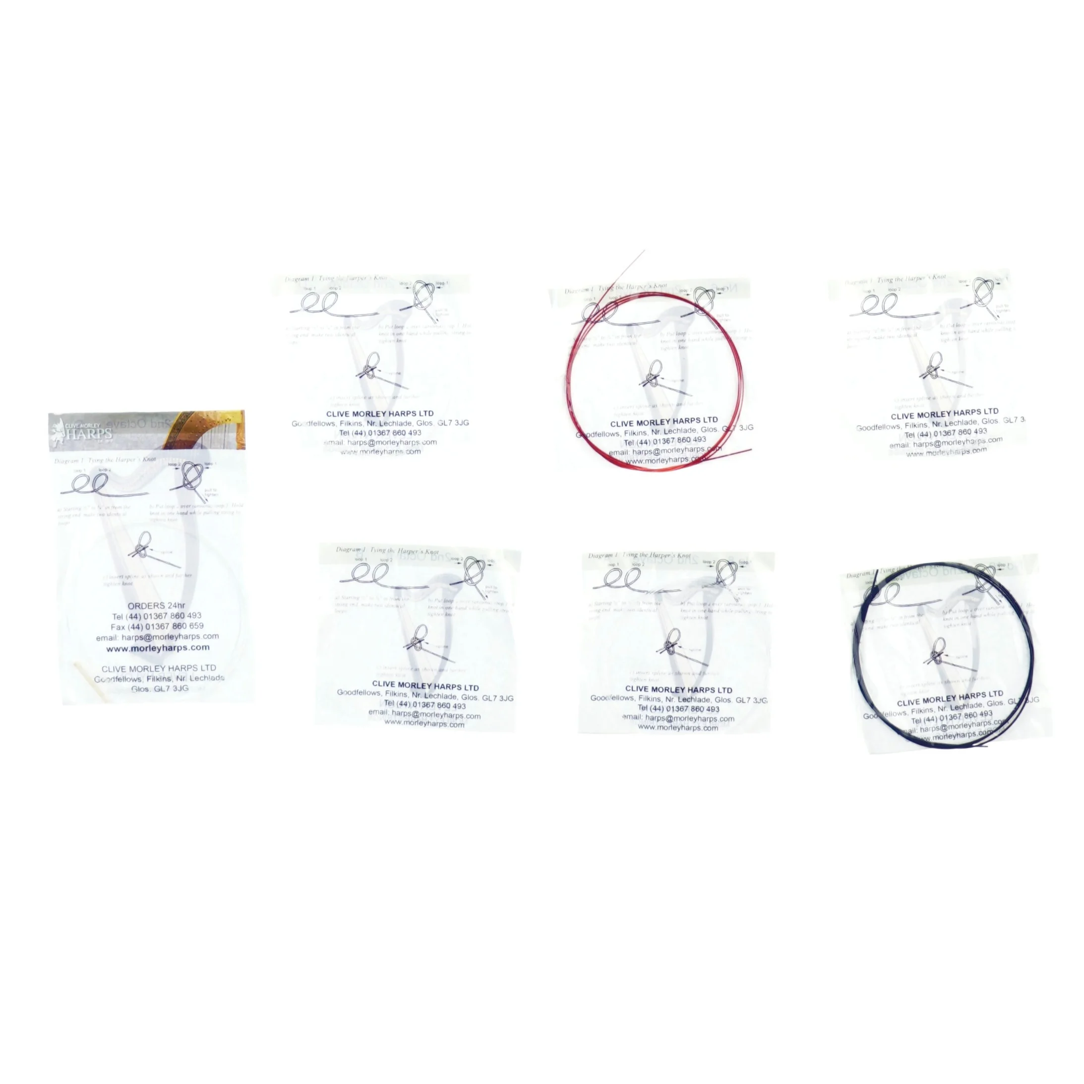 Harpe strenge fra Morley (str. 9 x 9 cm)