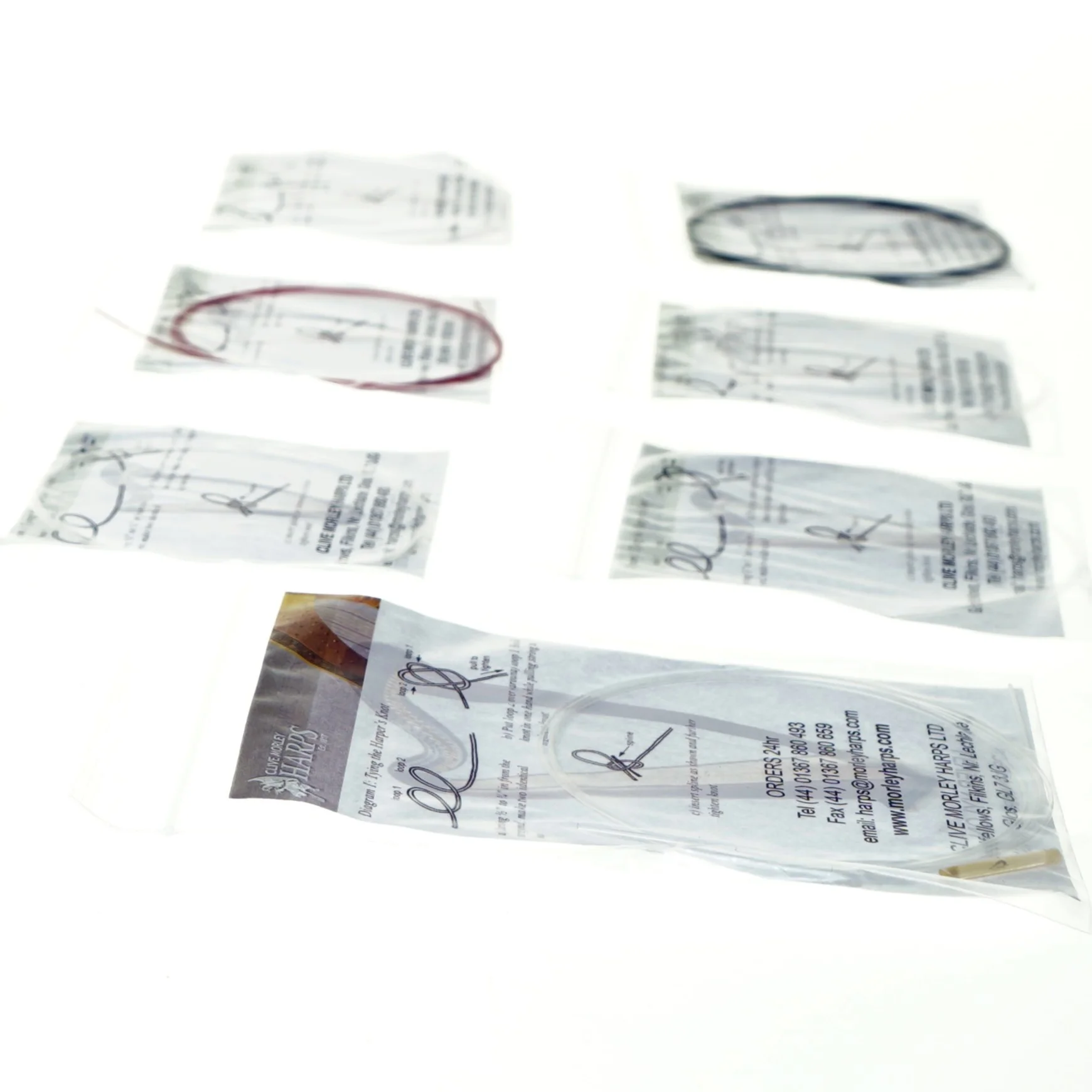 Harpe strenge fra Morley (str. 9 x 9 cm)