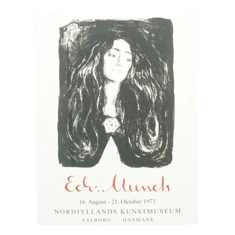 Plakat Edvard munch fra Nordjyllands Kunstmuseum (str. 40 x 30 cm)