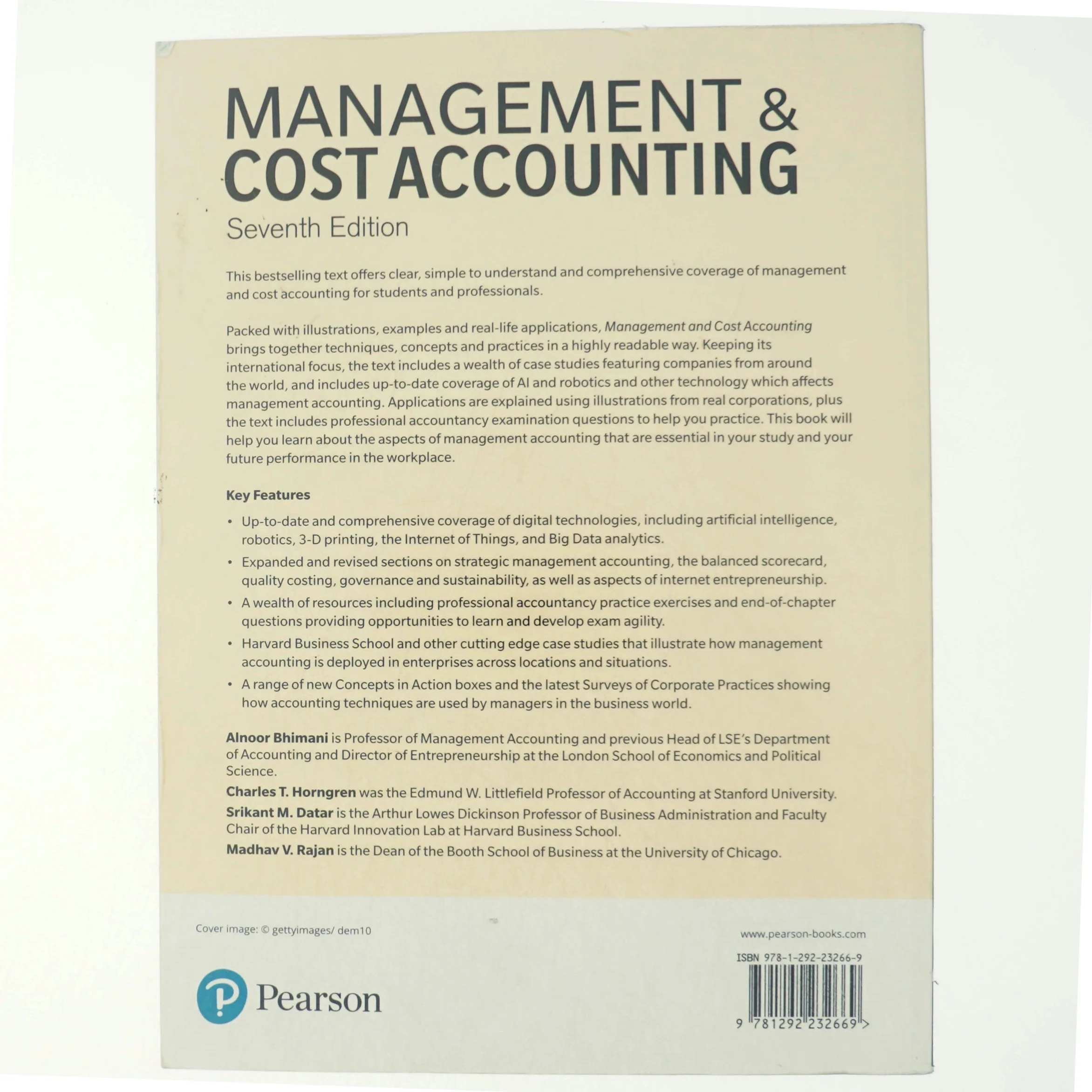 Management and cost accounting : Alnoor Bhimani, Charles T. Horngren, Srikant M. Datar, Madhav V. Rajan af Alnoor Bhimani (Bog)
