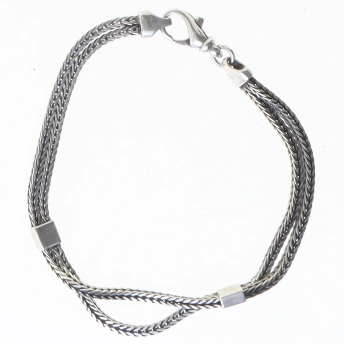 Sølv armbånd (str. 18,5 cm)