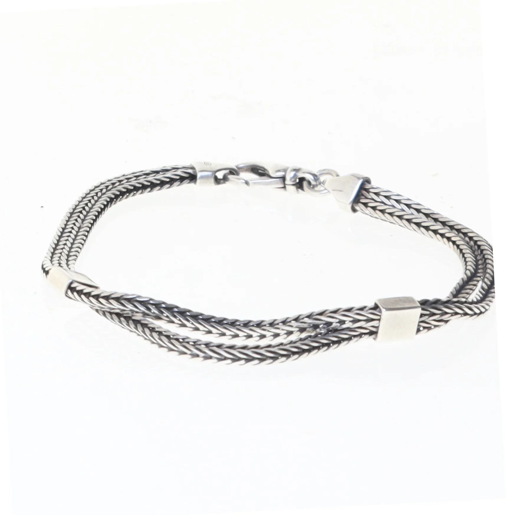 Sølv armbånd (str. 18,5 cm)