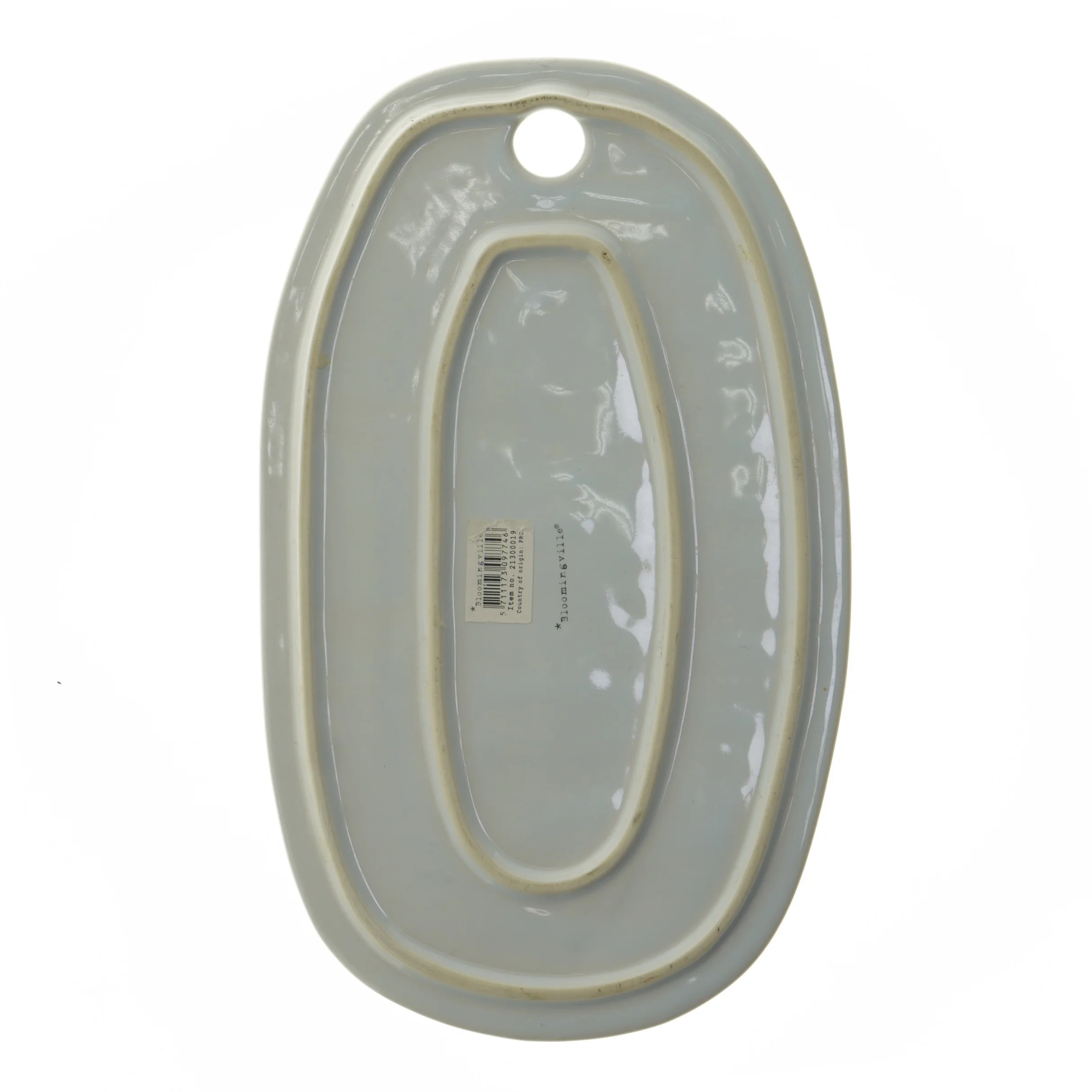 Dekorativt skærebræt med diamantmønster fra Bloomingville (str. 28x17 cm)