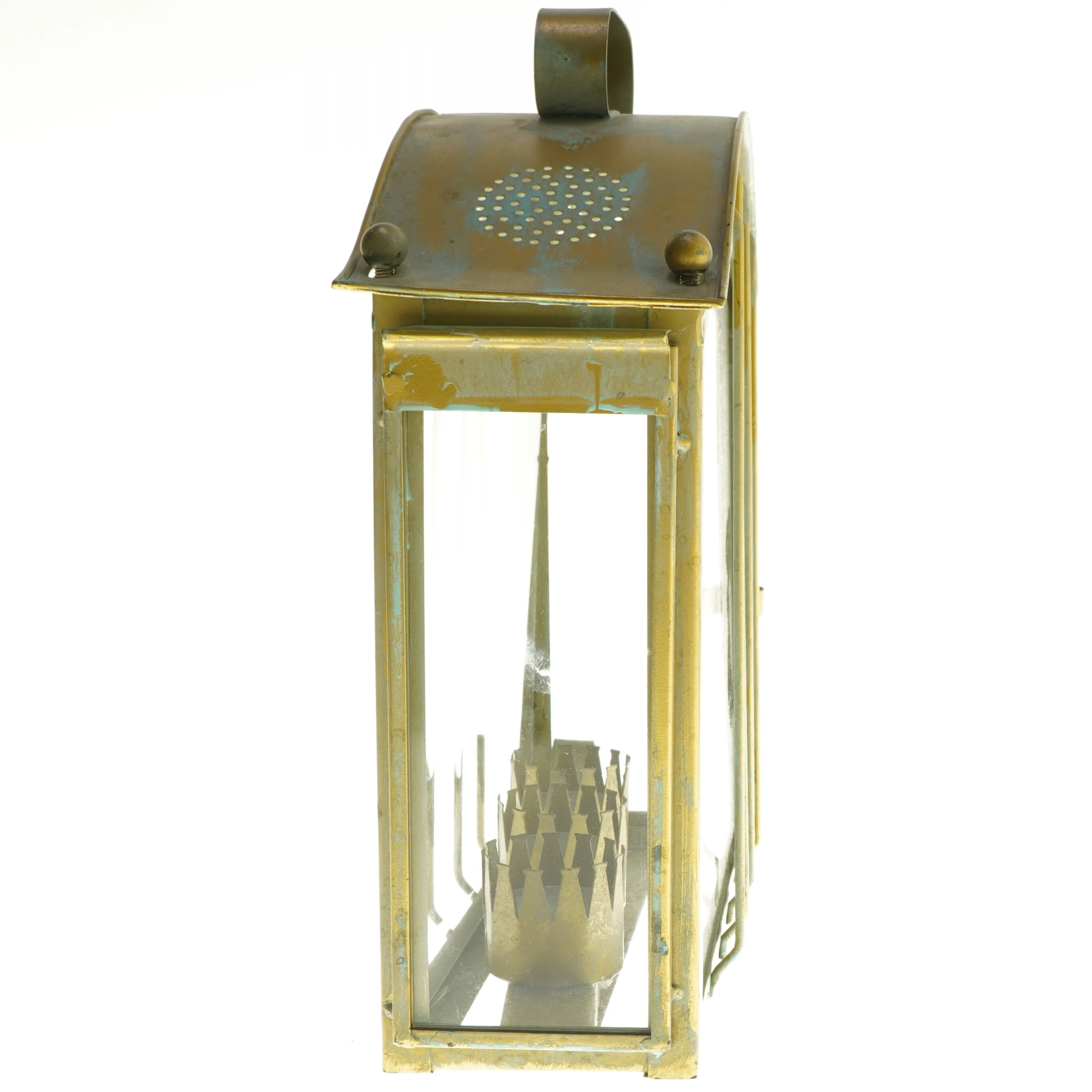 Vintage lanterne med håndtag (str. 25x25x9 cm)