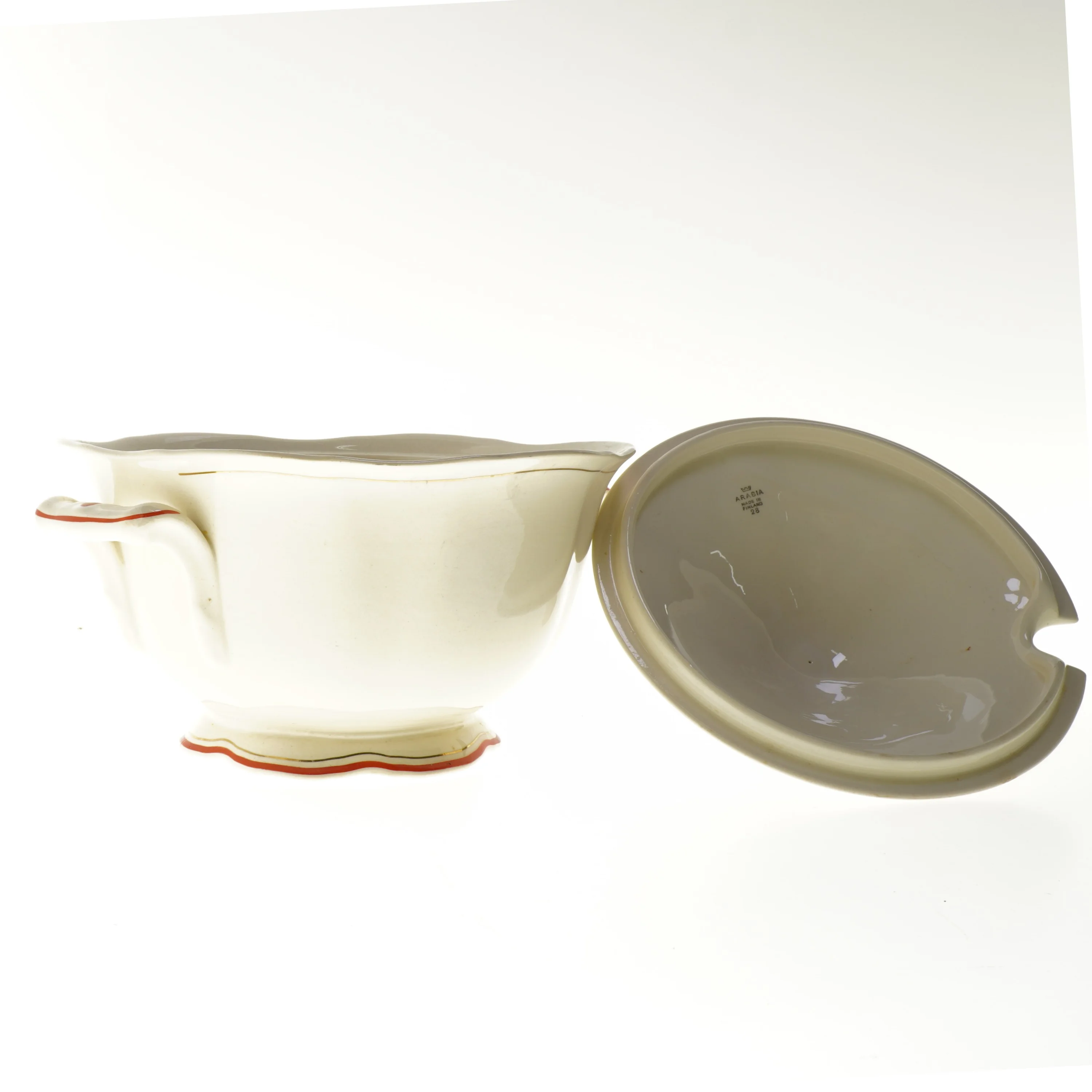 Suppeterrin med låg fra Arabia (str. Ø 25x22 cm)