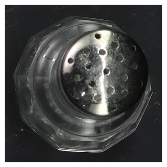 Glas saltbøsse (str. 13 cm)