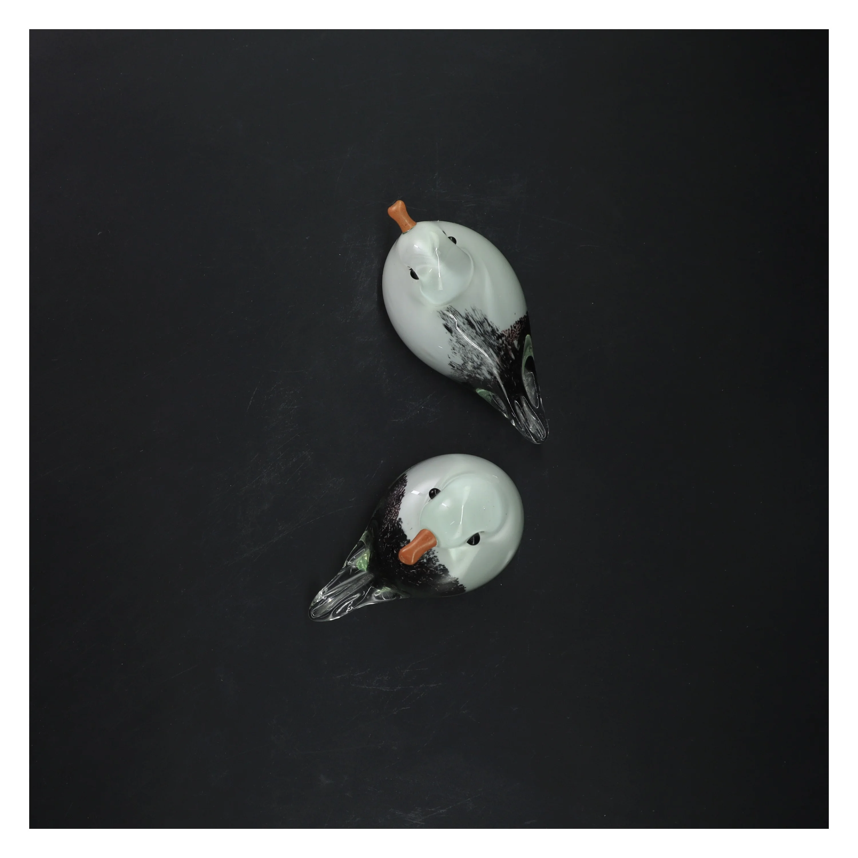 Glasfugle dekoration (str. 12 cm)