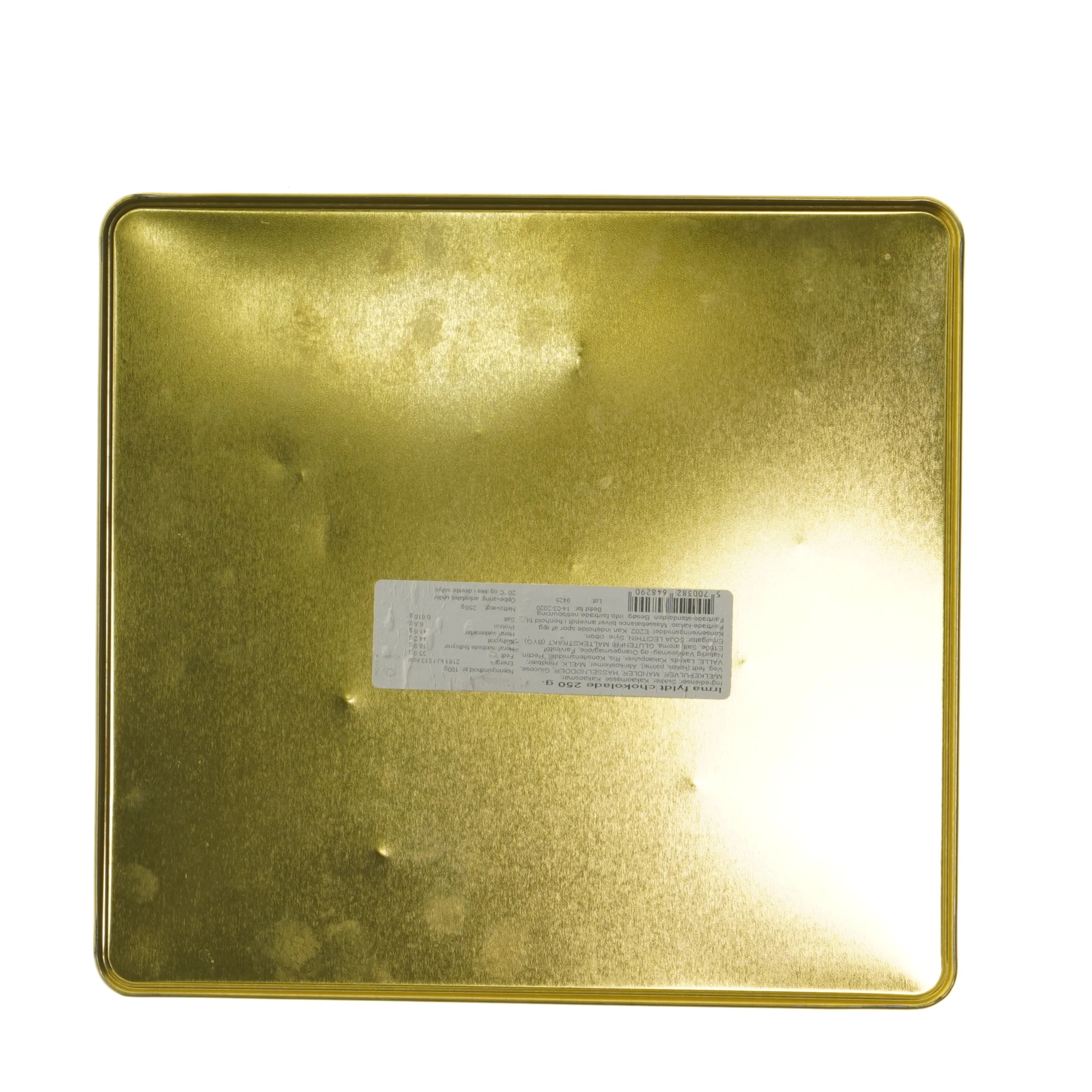 Dekorativ metalæske med København-motiv (str. 5,5x22x23,5 cm)