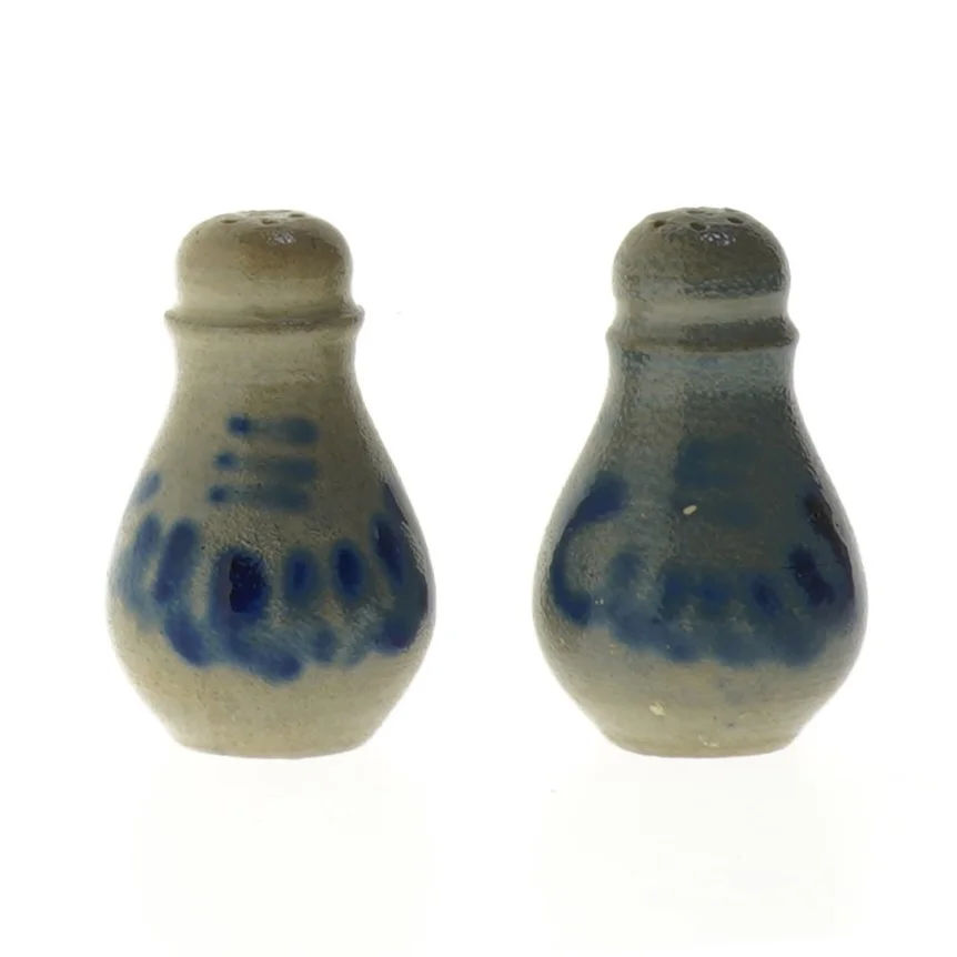 Keramiske salt- og peberbøsser (str. 7 cm)