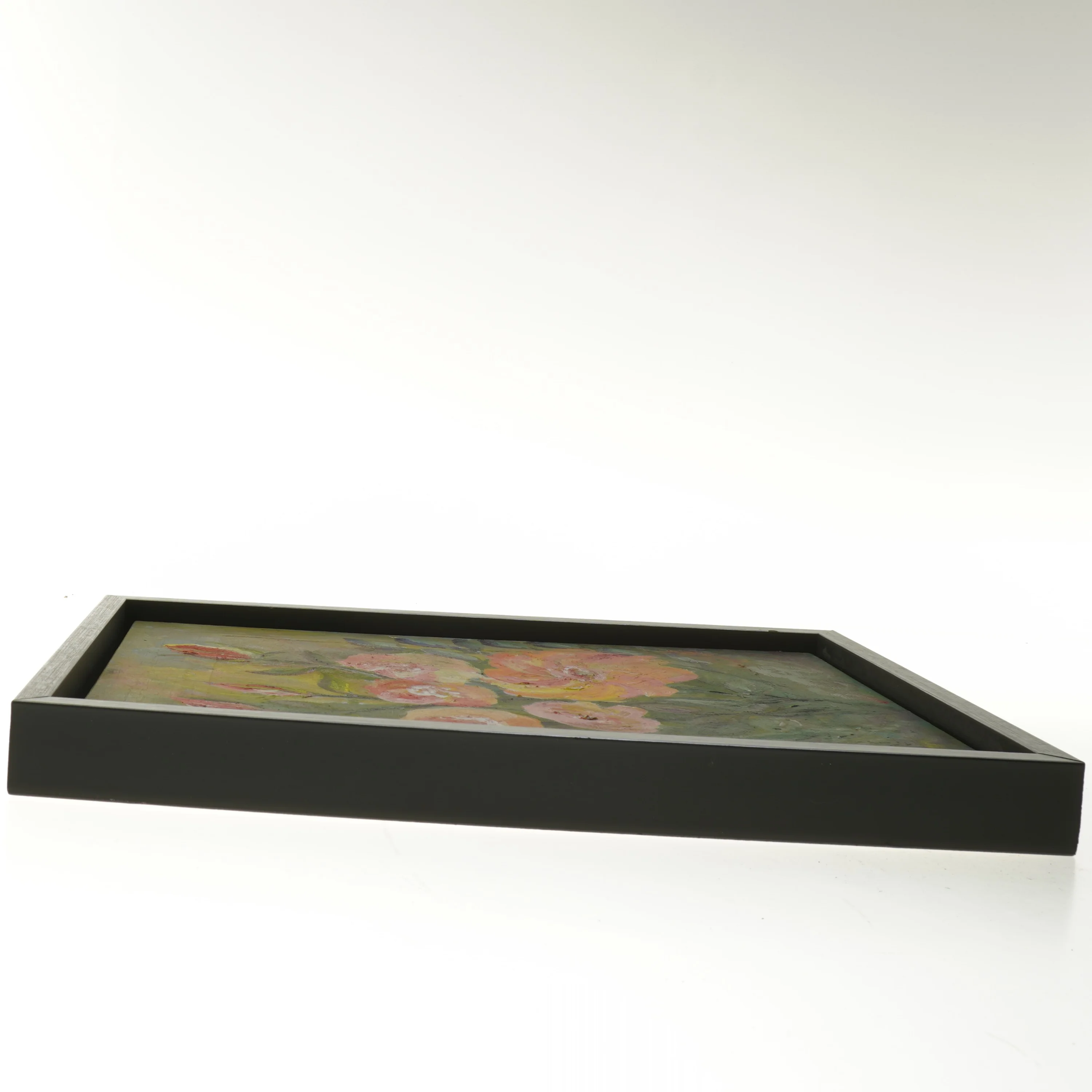 Blomstermaleri med ramme (str. 29x39 cm)