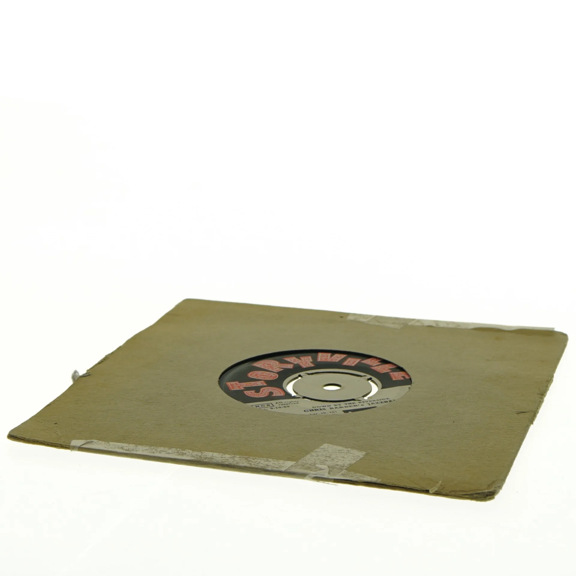 Single vinylplade med papircover (str. Ø 17,5 cm)