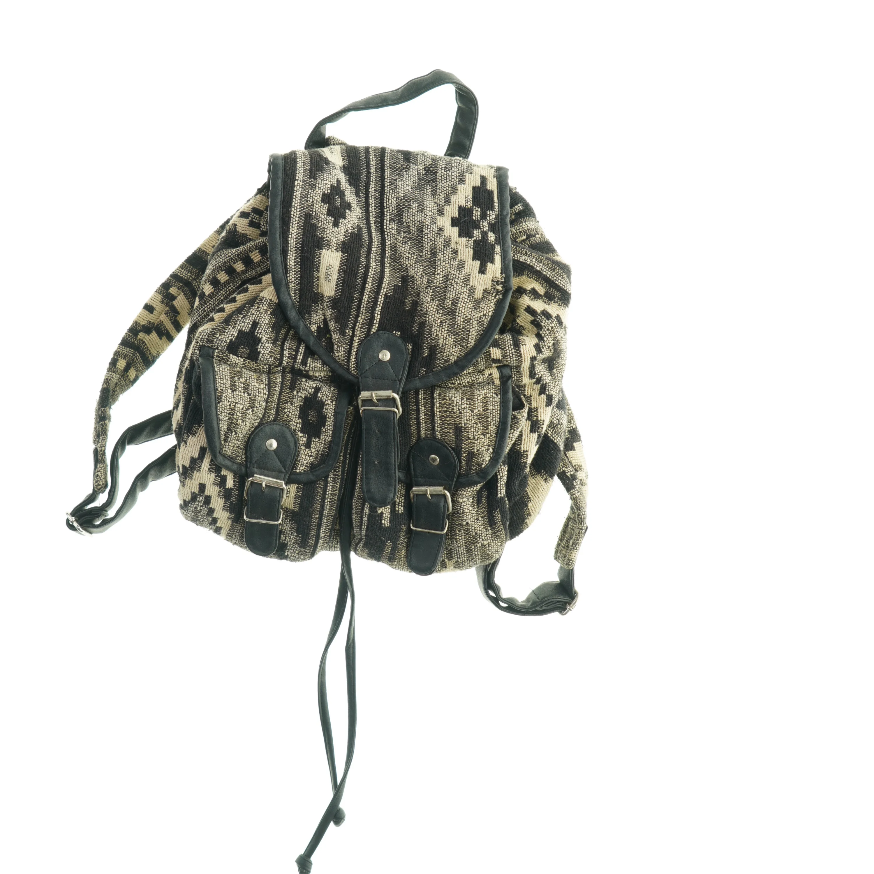 Mønstret rygsæk fra Deena & Ozzy (str. 38 x 35 cm)