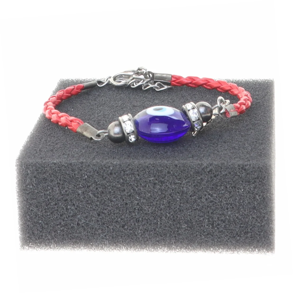 Halskæde med det blå, Nazar øje (str. 21 cm)