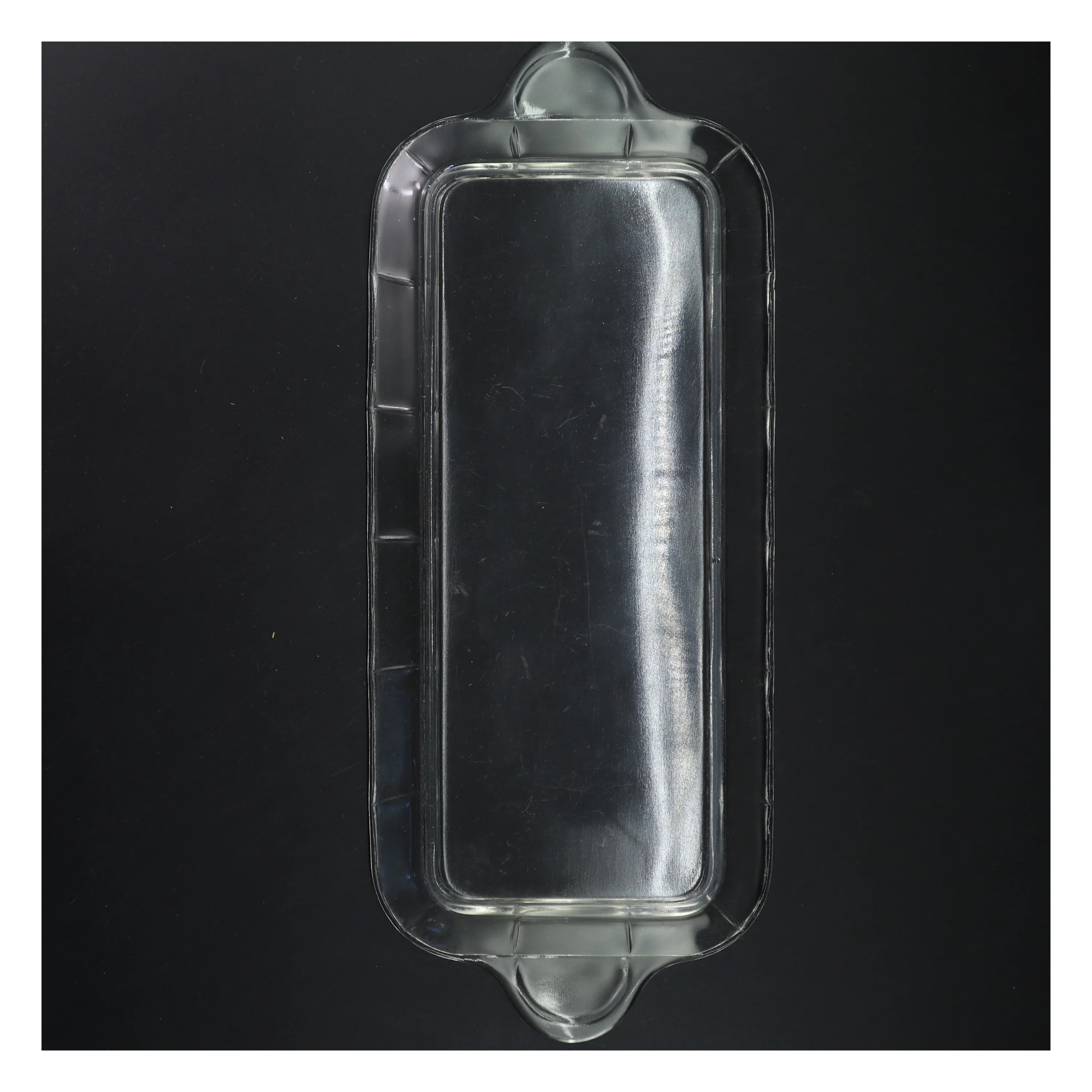 Glasfad med håndtag (str. 34x16 cm)