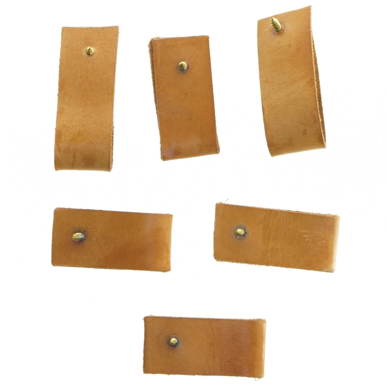 Lædergreb til skuffer (str. 6 stk 7 cm cm)