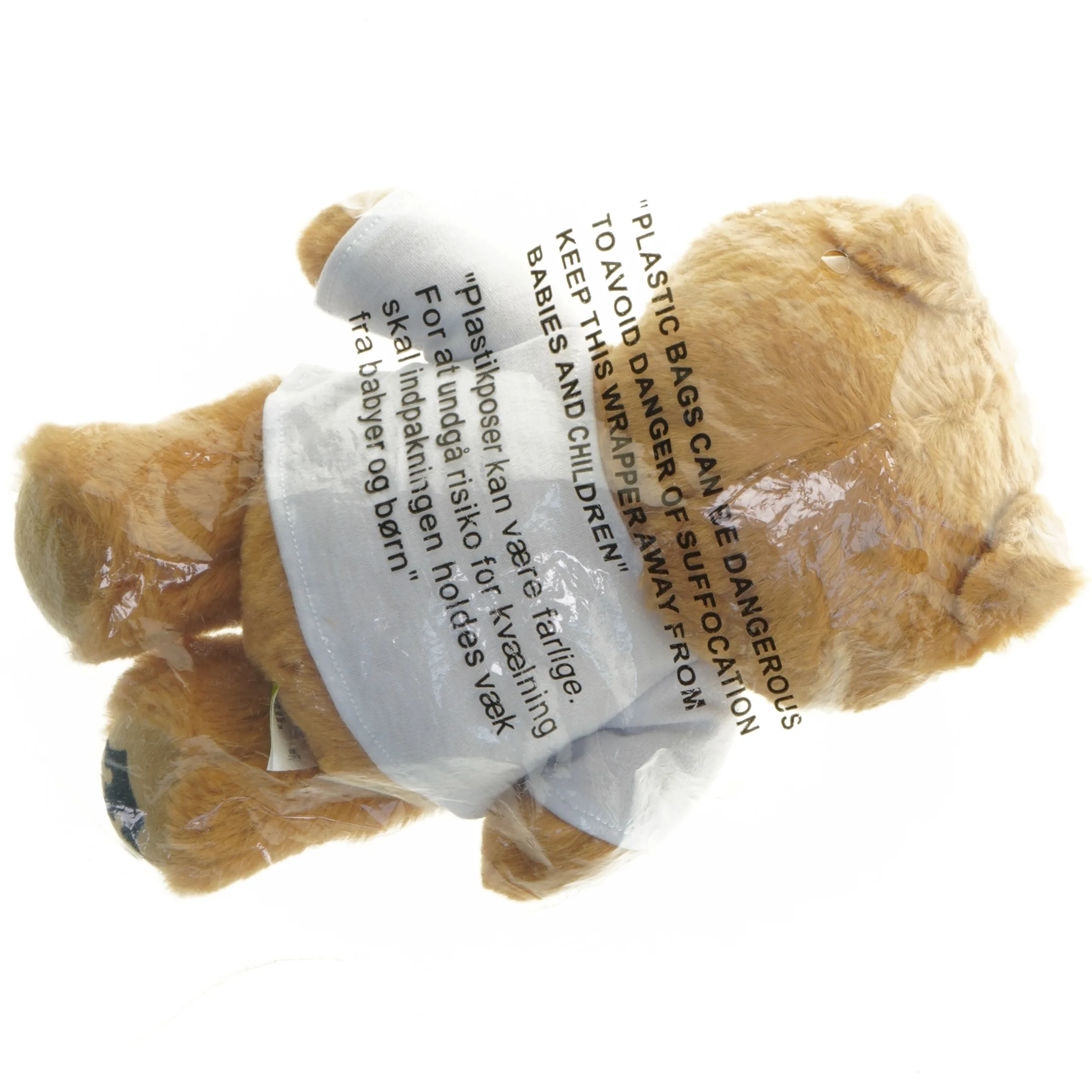 Bamse med trøje (str. 28 x 18 cm)