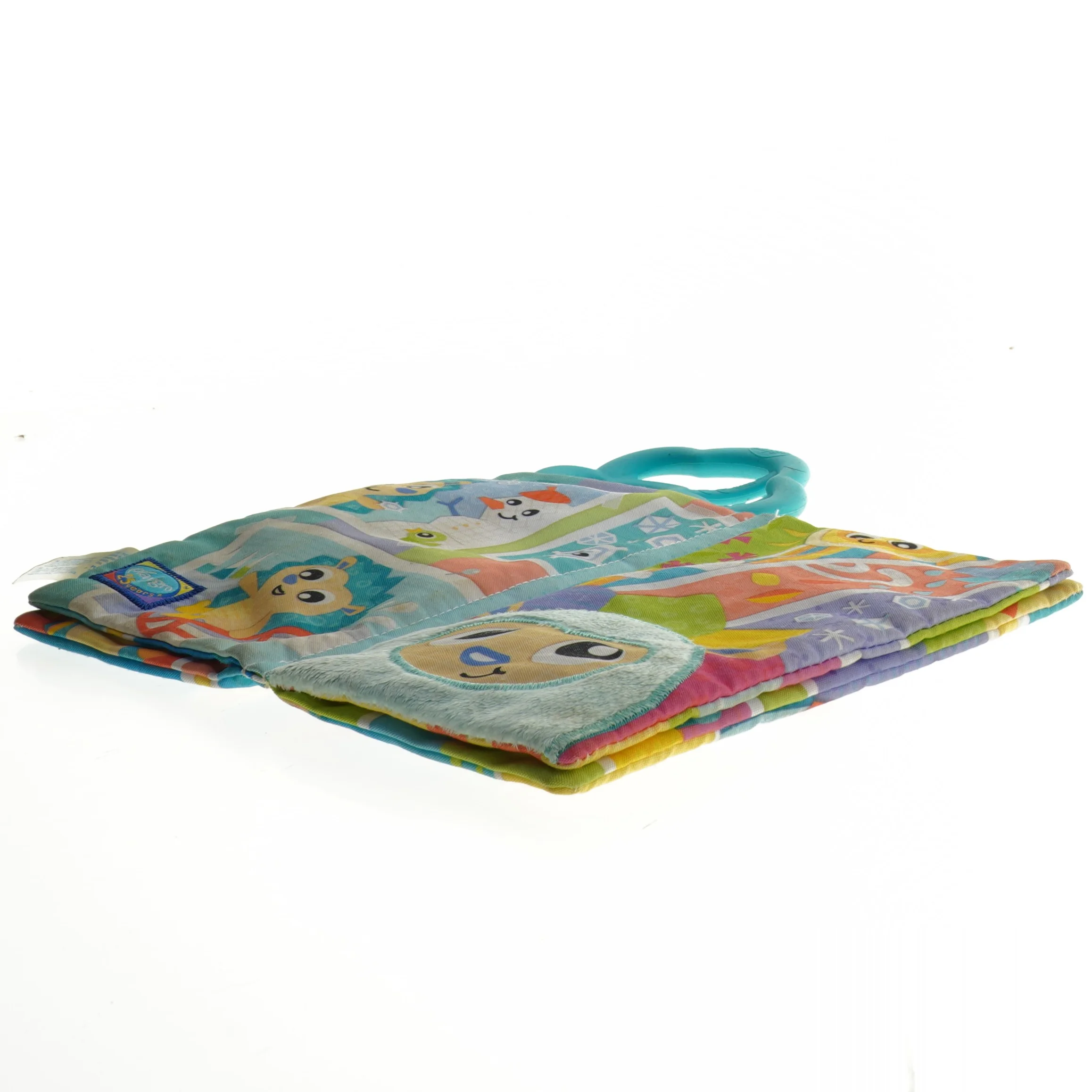 Babylegetøjsbog med biderring (str. 26 x 13 cm)