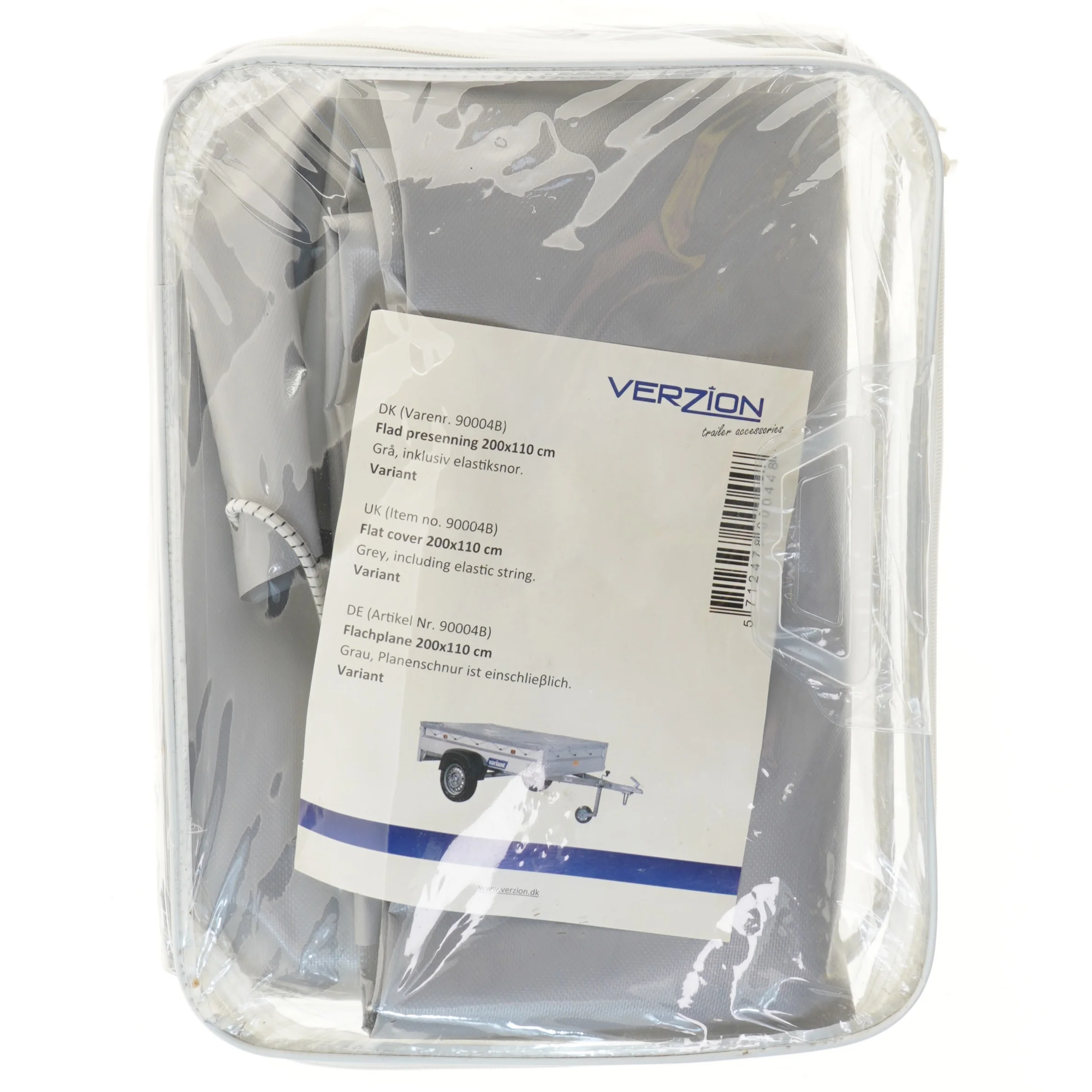 Flad presenning 200x110 cm fra Verzion (str. 200x110 cm)