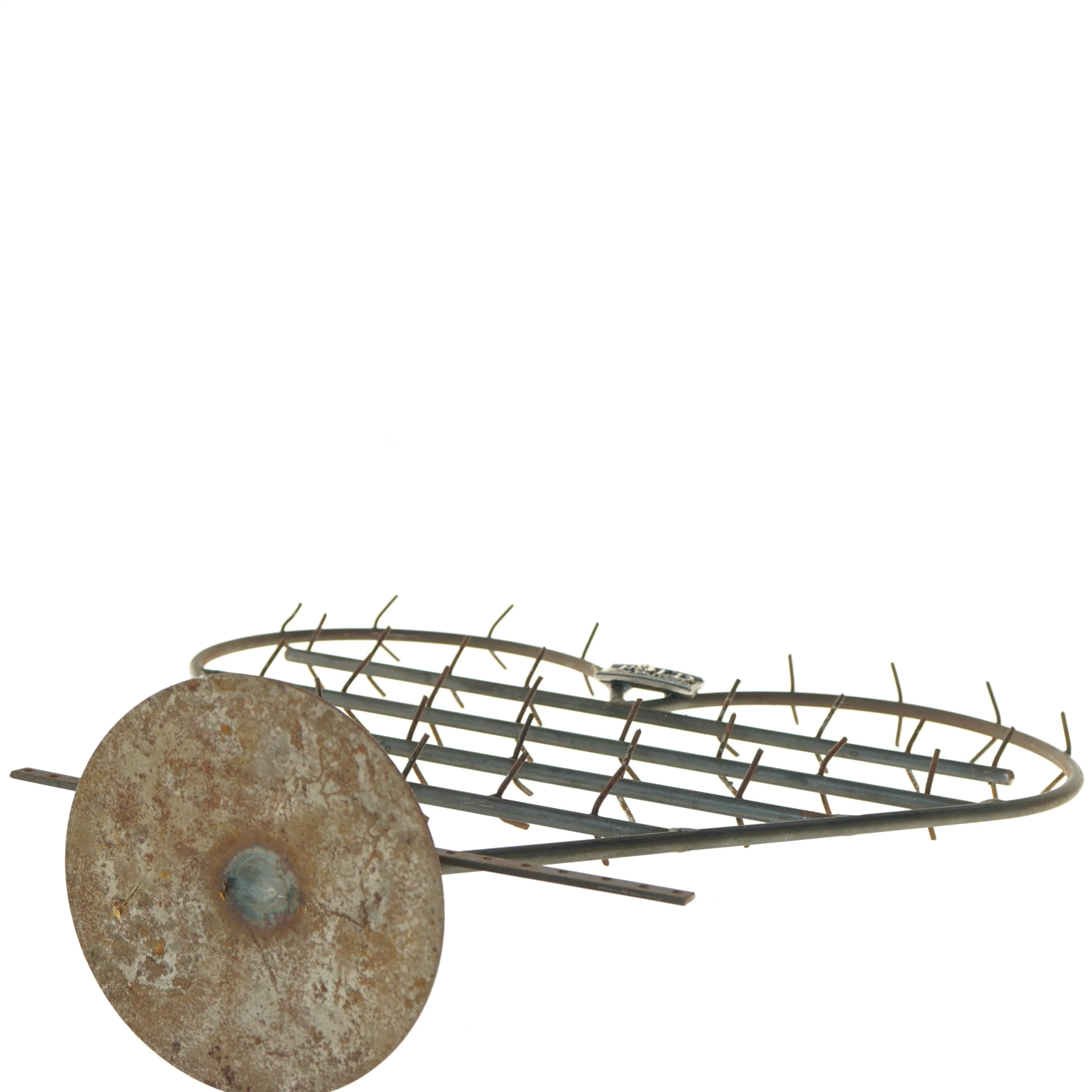 Stående metalhjerte med kroge fra René Pold Design (str. 50x48 cm)