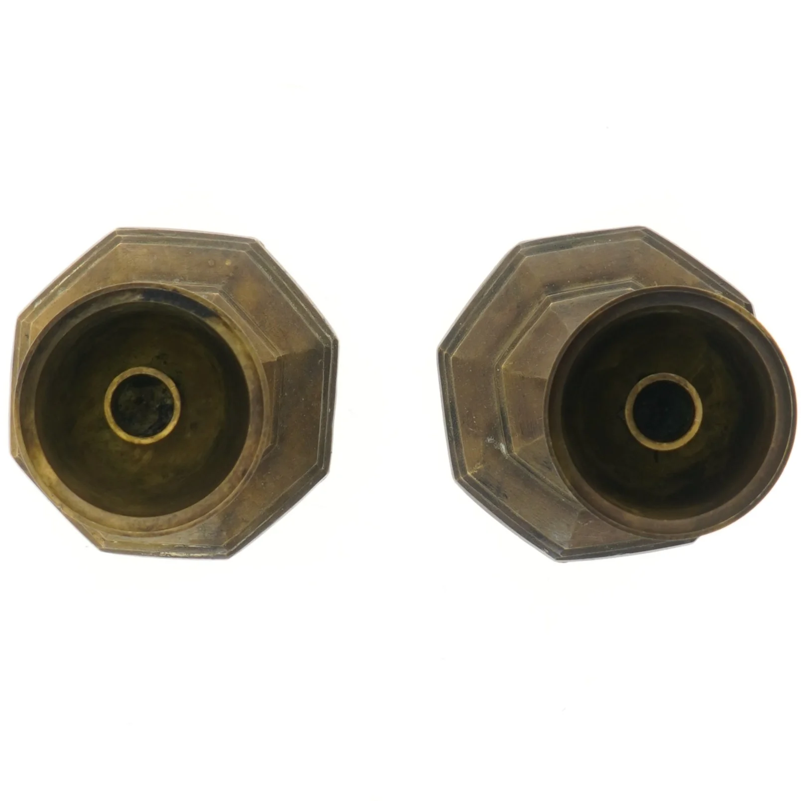 Messing lysestager (str. 28 cm)