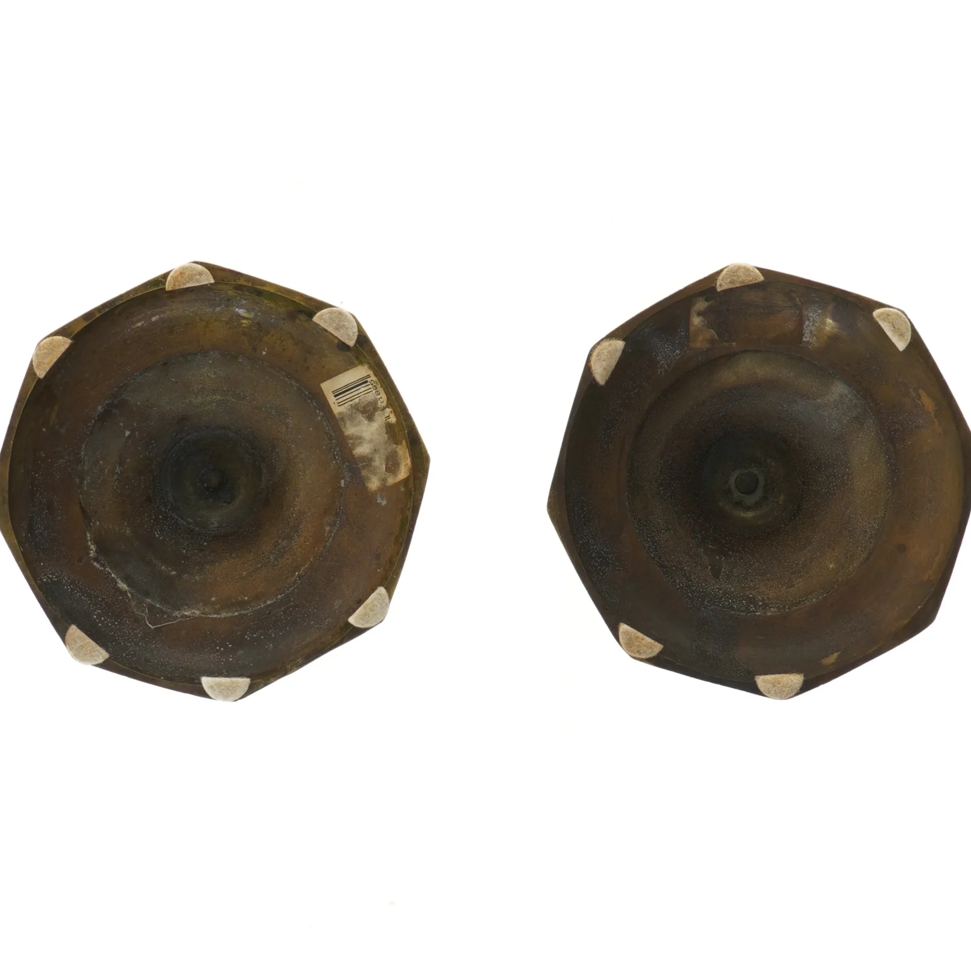 Messing lysestager (str. 28 cm)