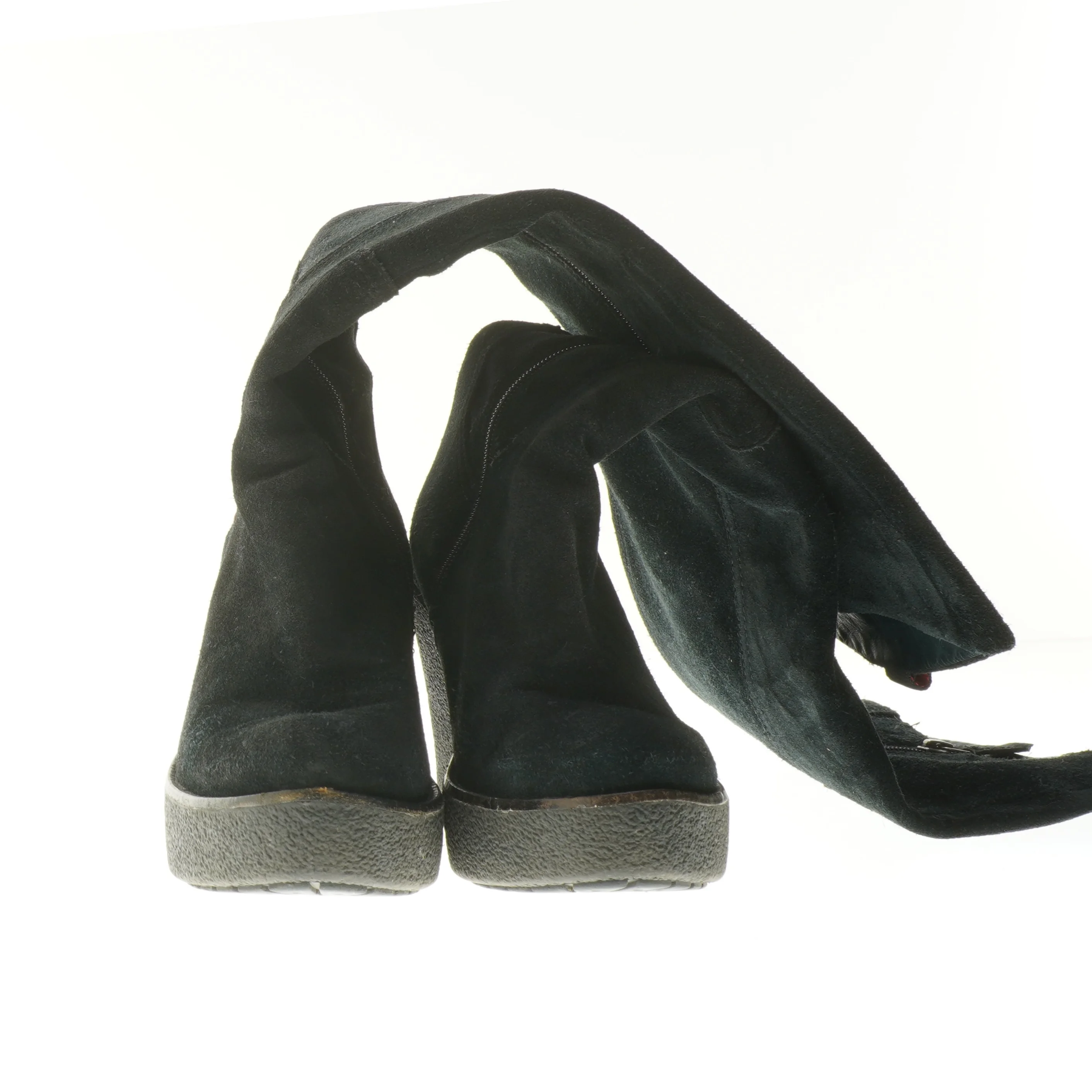 Sort støvle med wedgehæl fra Tommy Hilfiger (str. 38 )