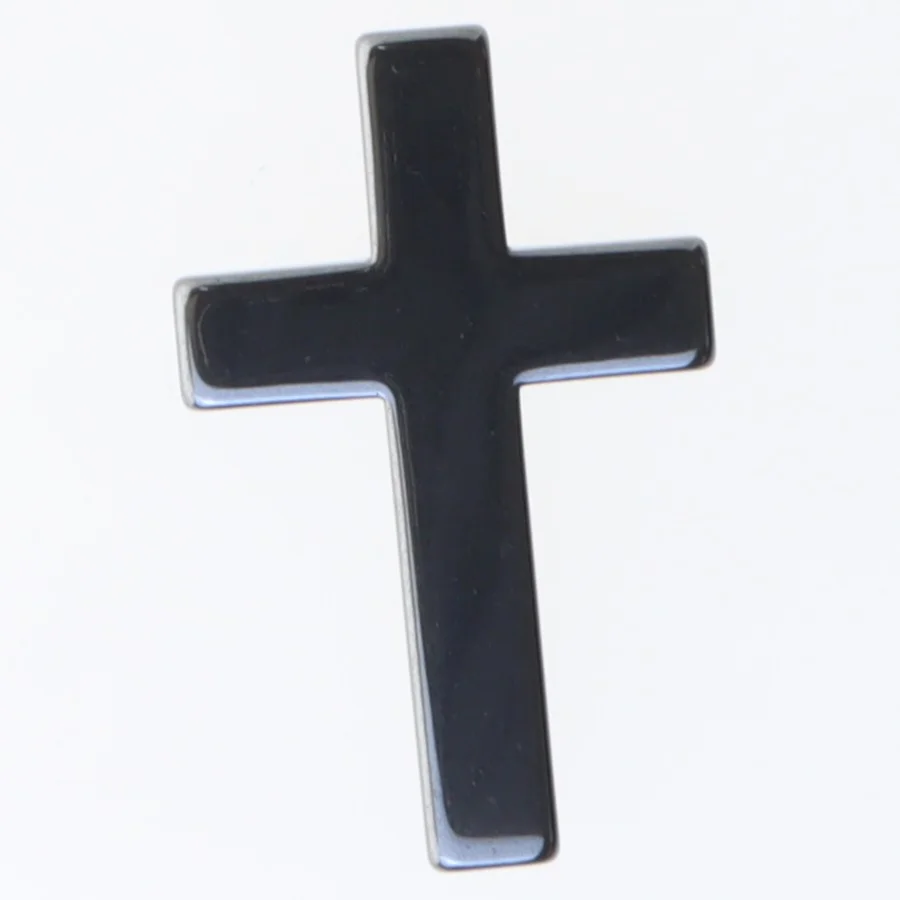 Sort kors dekoration (str. 5x3,5 cm)