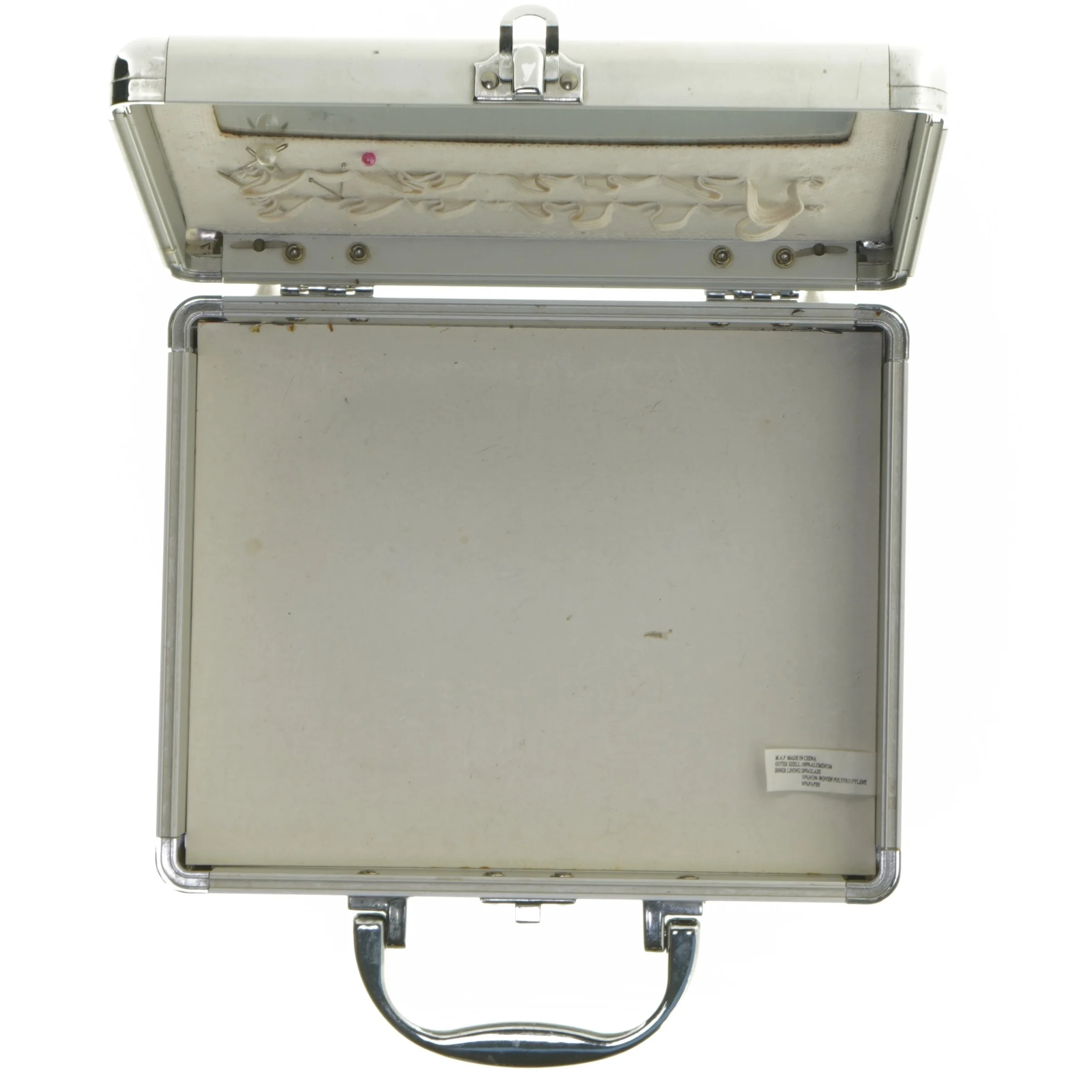 Metalkuffert med spejl (str. 21x17 cm)