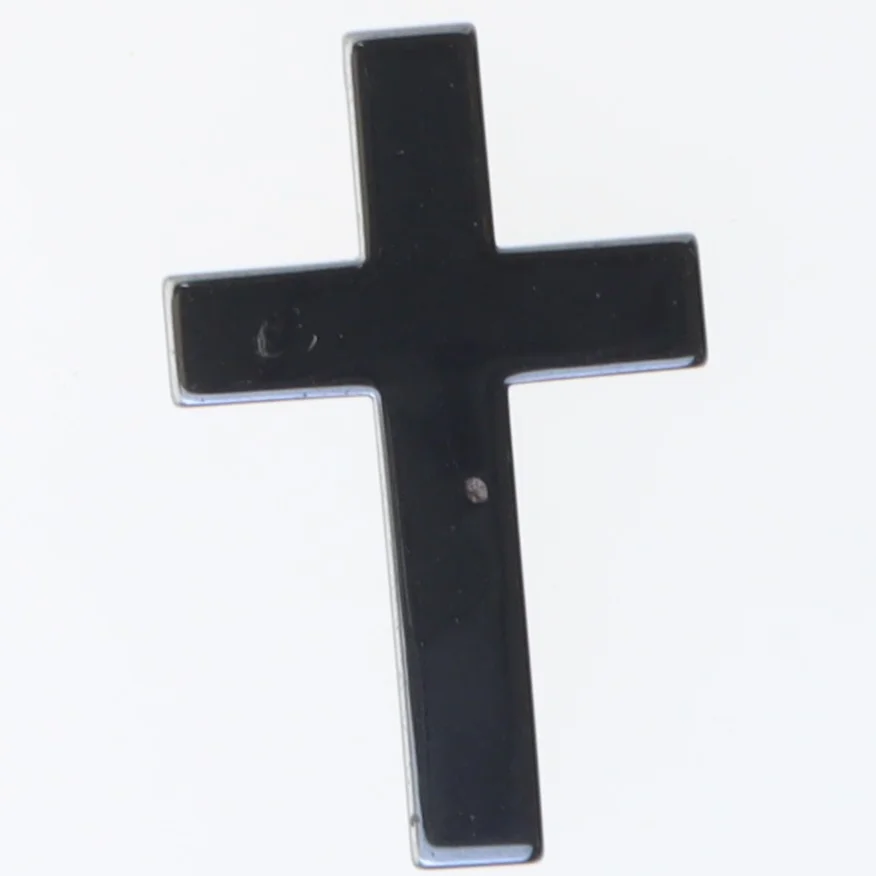 Sort kors dekoration (str. 5x3,5 cm)