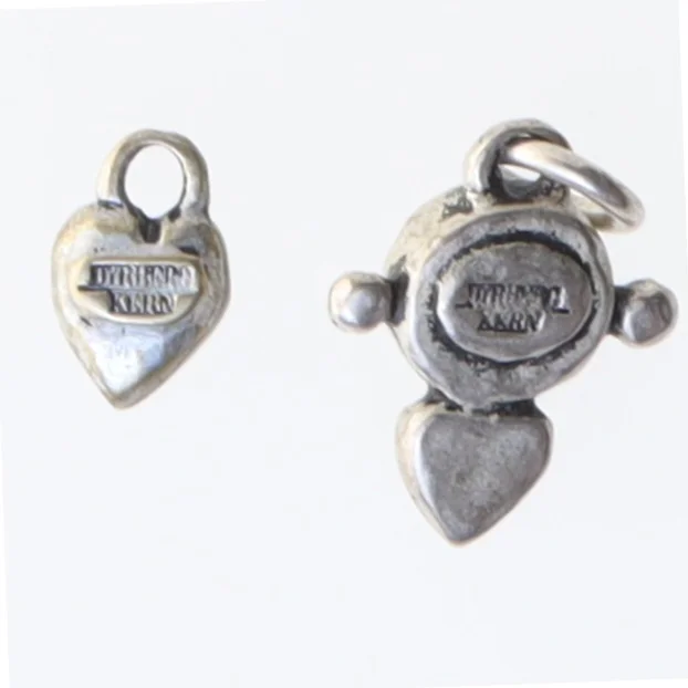 Sølv vedhæng med krystaller (str. 20 mm)