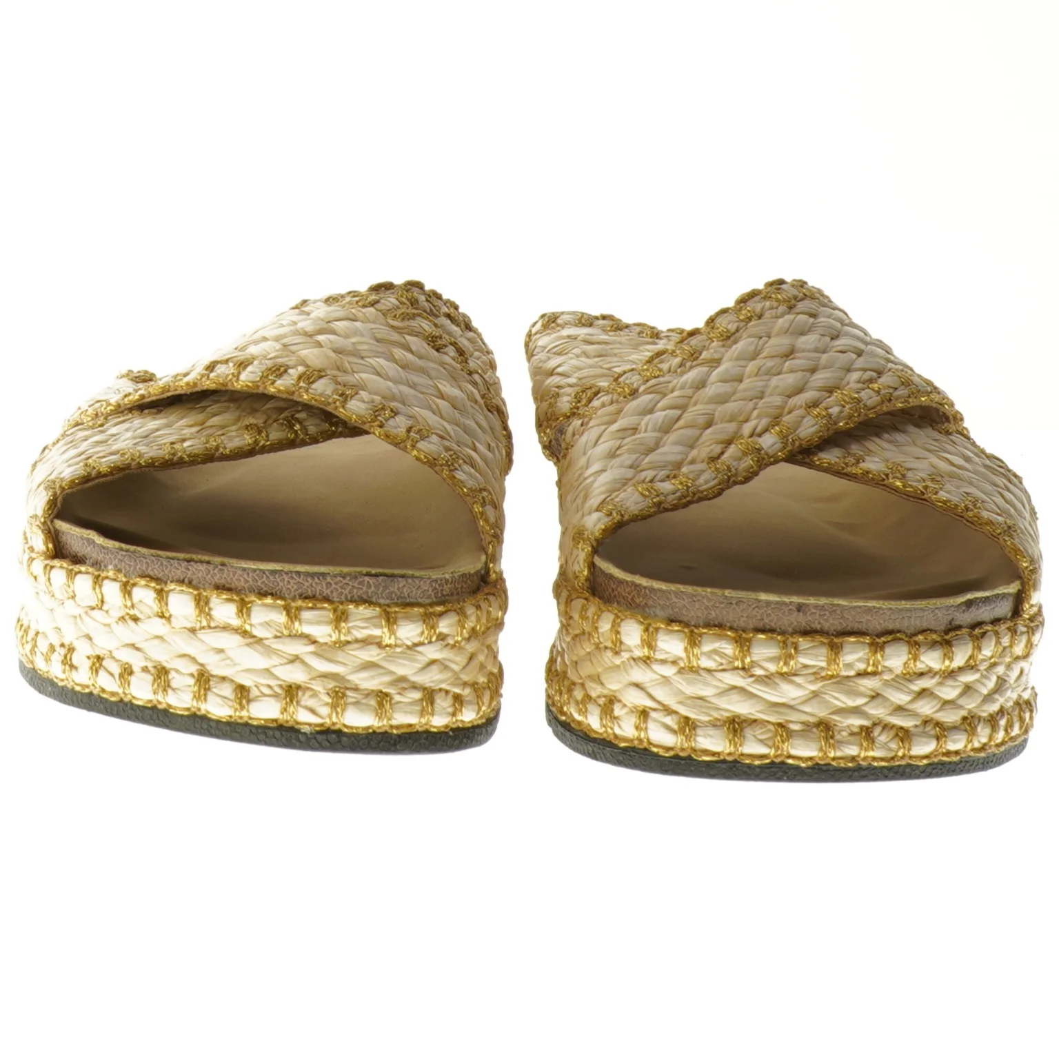 Flade sandaler med flettet strop fra VIRUCCI (str. 37 )