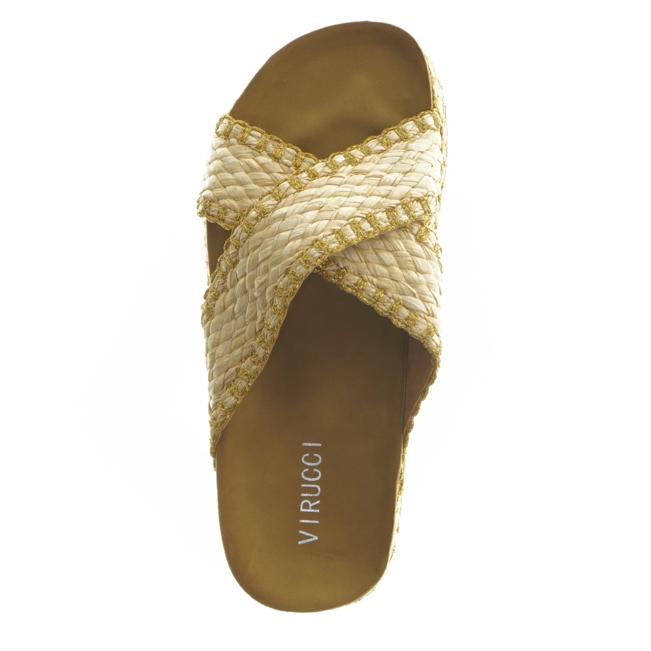 Flade sandaler med flettet strop fra VIRUCCI (str. 37 )