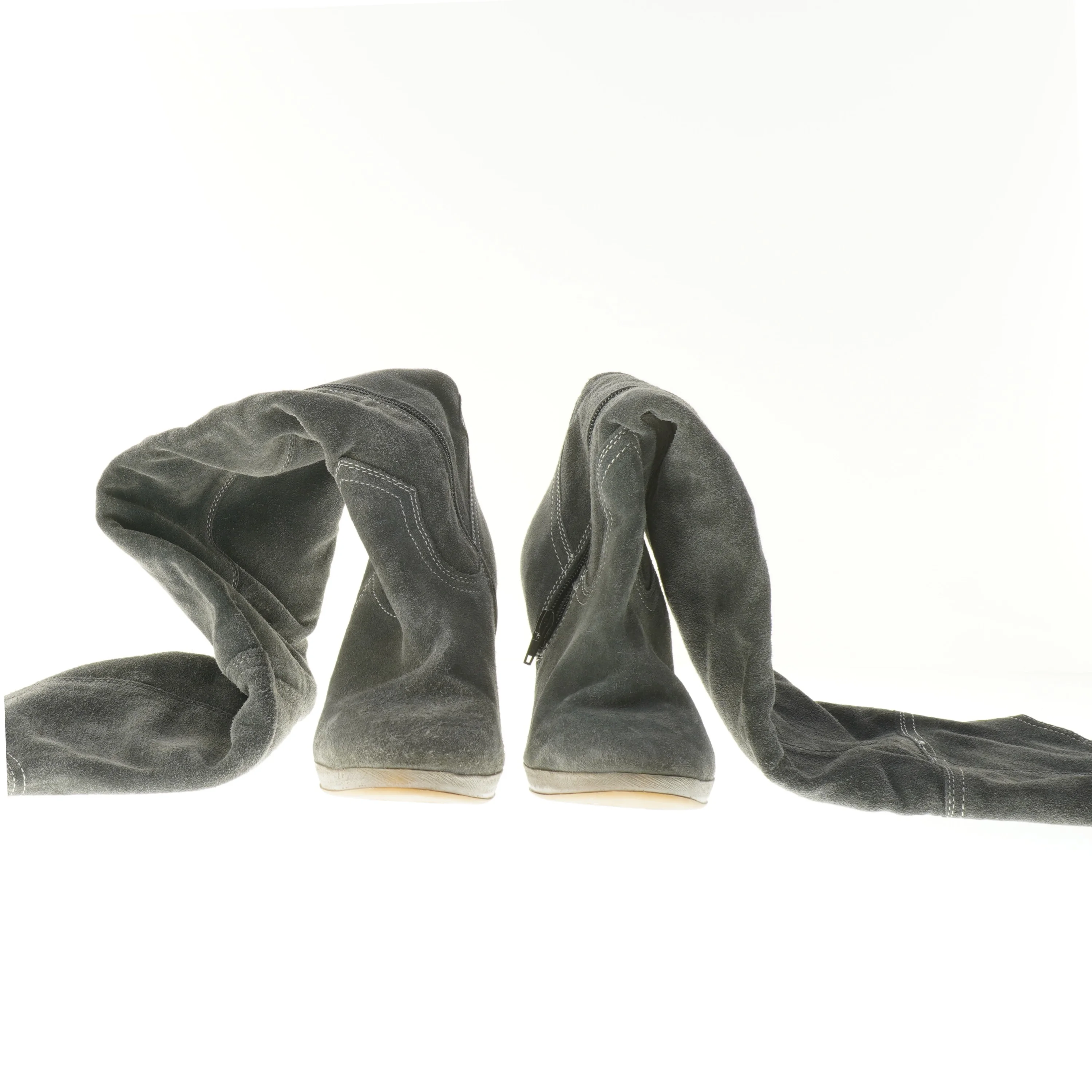 Overknee støvler med høj hæl fra Ubestemt (str. sål: 24 cm)