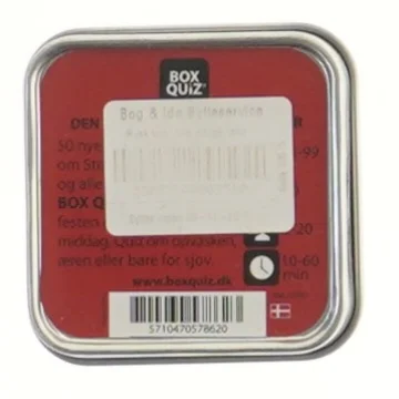 Box Quiz spil - 3 på tid (str. 6x6 cm)