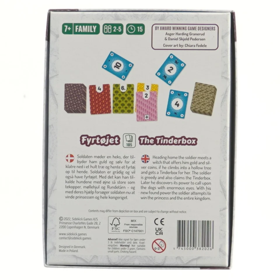 Kortspil Fyrtøjet fra Sidekick Games (str. 18x13 cm)