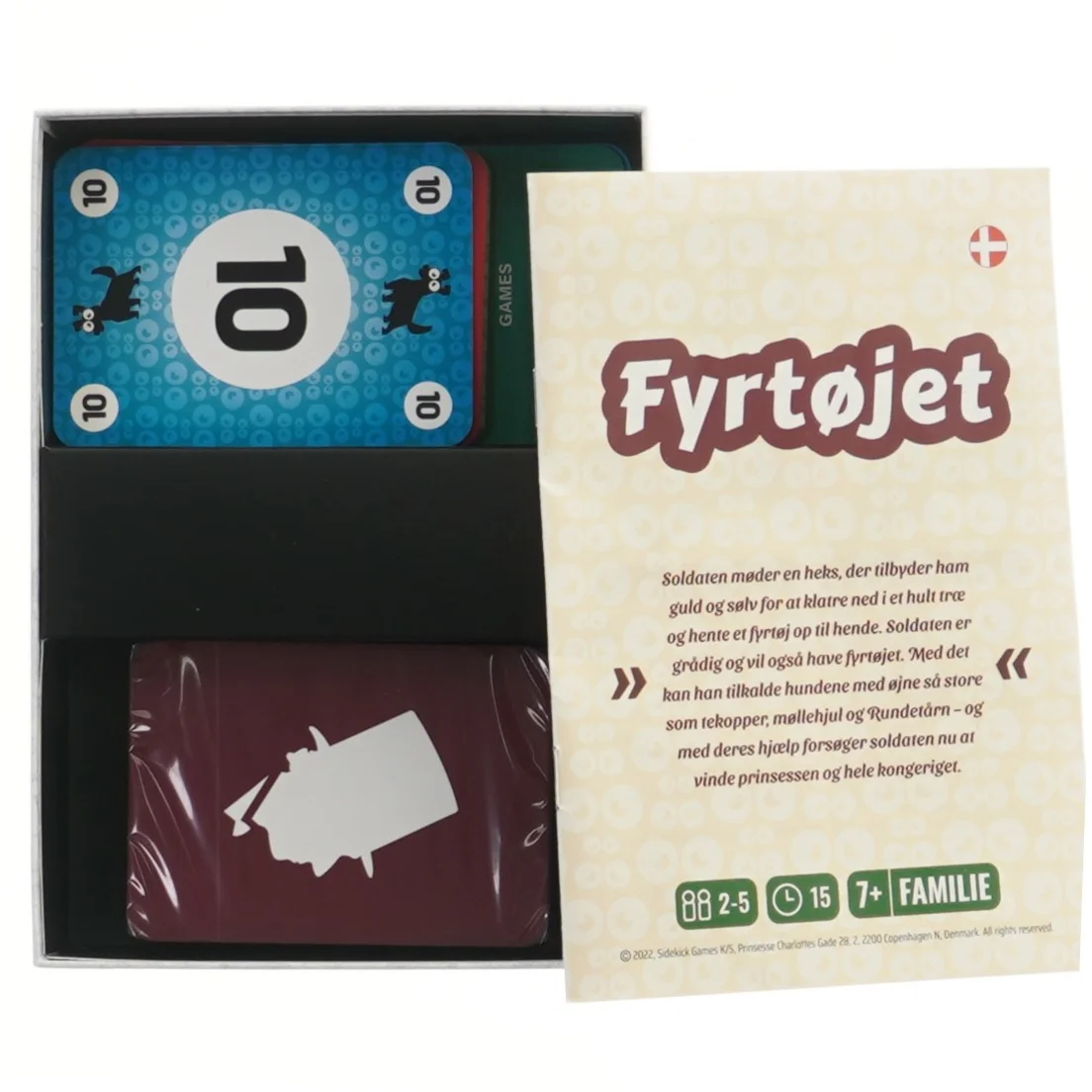 Kortspil Fyrtøjet fra Sidekick Games (str. 18x13 cm)