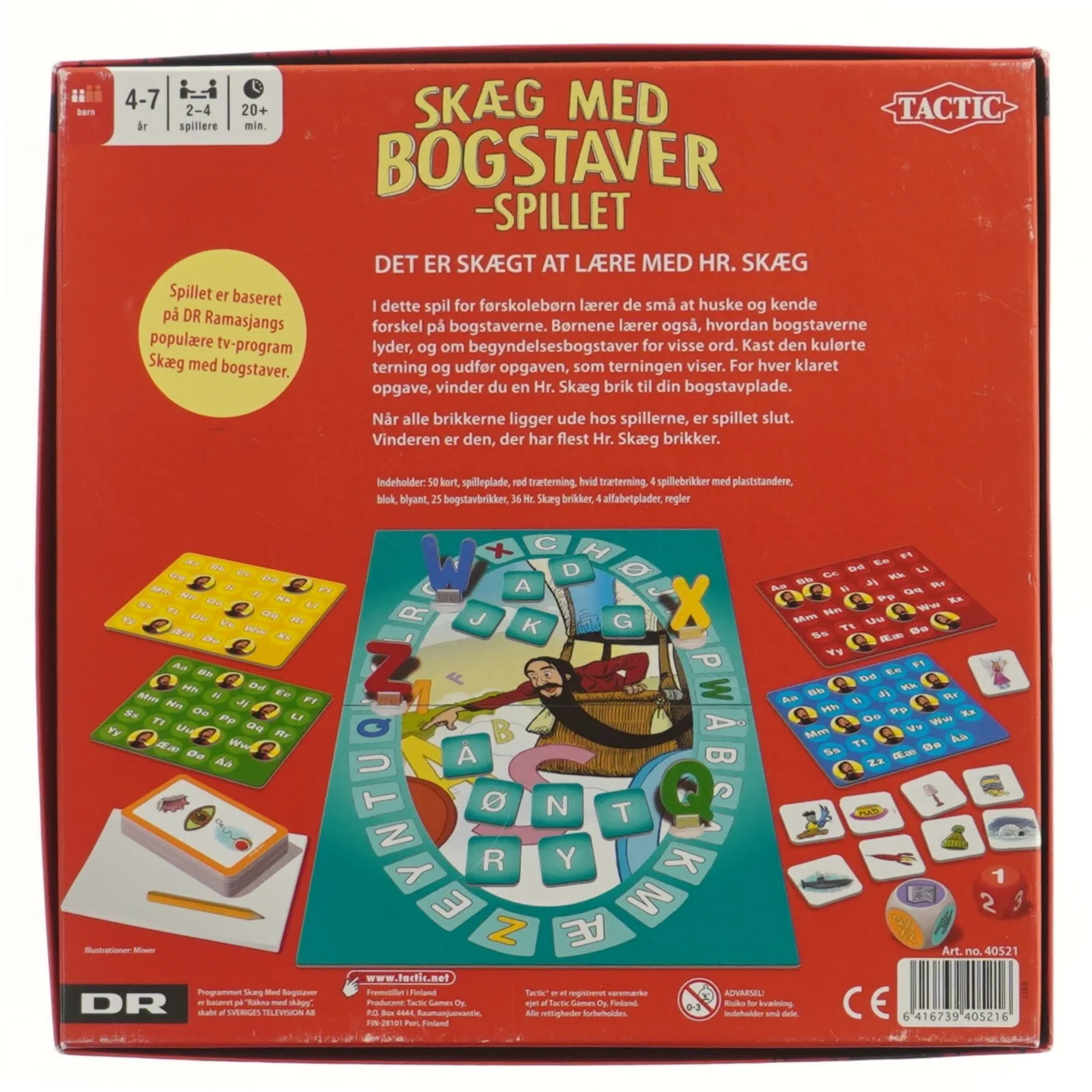 Skæg med bogstaver spil fra Tactic (str. 25x25 cm)