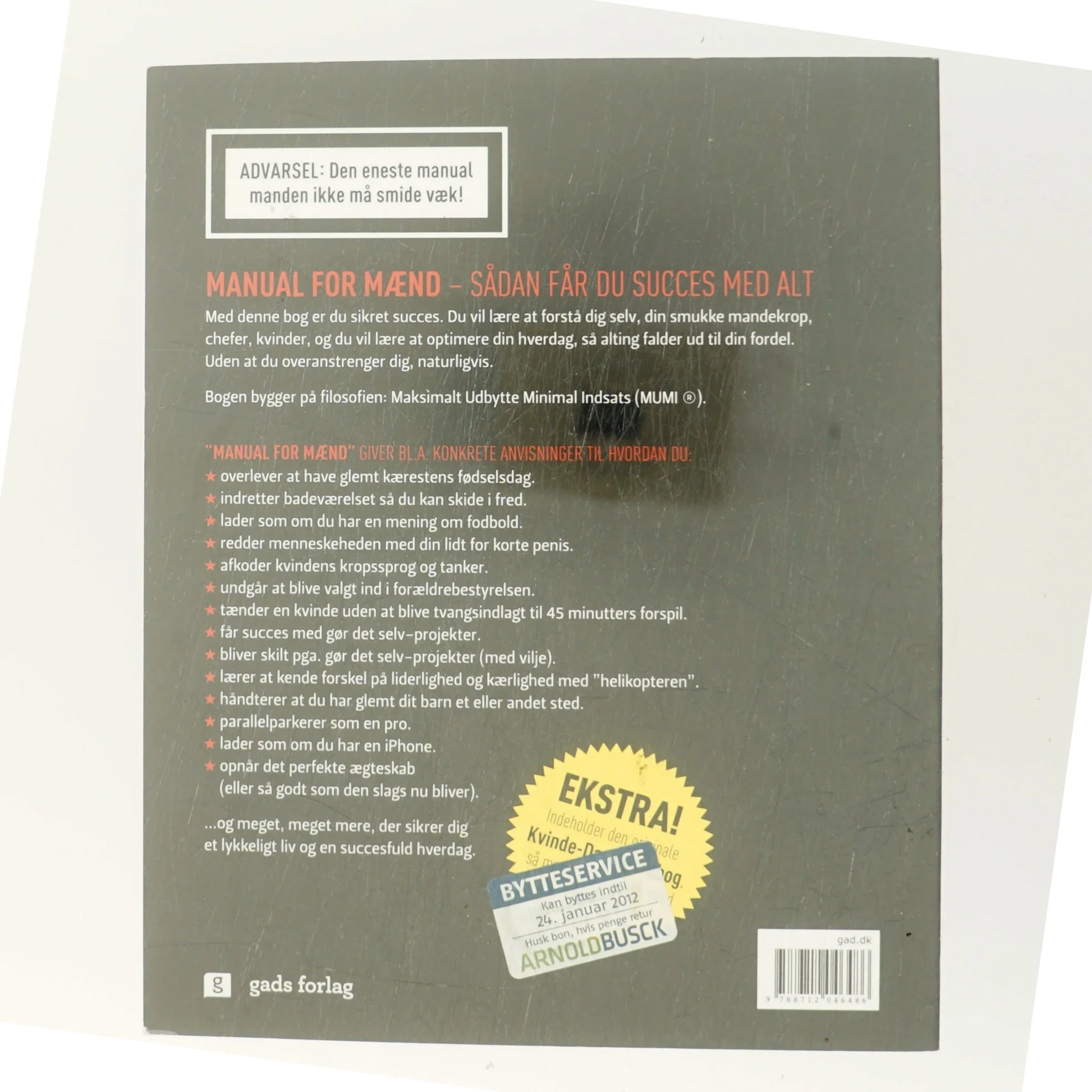 Manual for mænd (Bog) fra Gads forlag