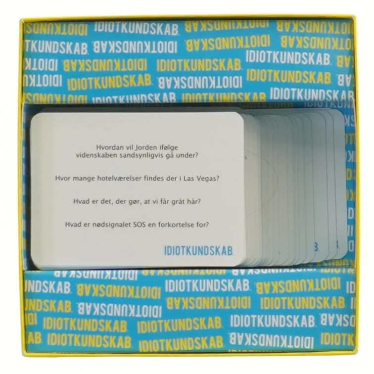 Idiotkundskab trivia spil (str. 14,5x14,5 cm)