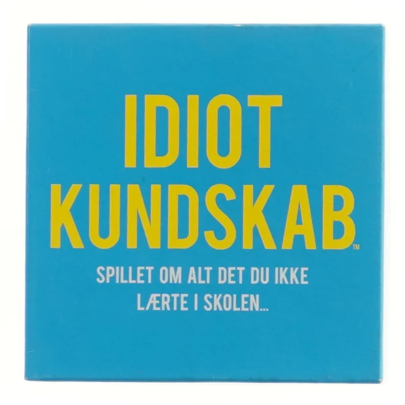 Idiotkundskab trivia spil (str. 14,5x14,5 cm)