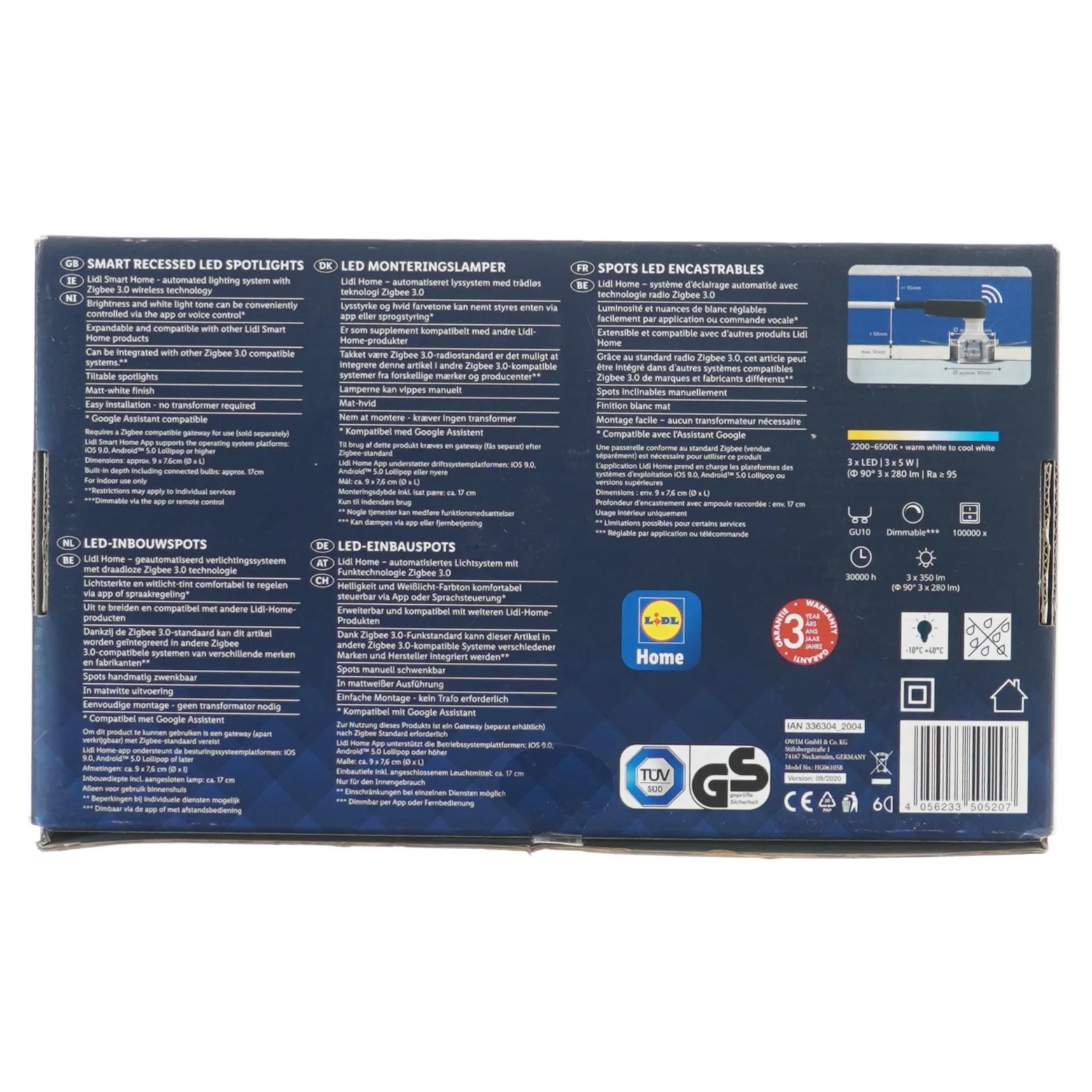 Ny!! Recessed LED Spotlights fra Livarnolux (str. Ø 9 cm)