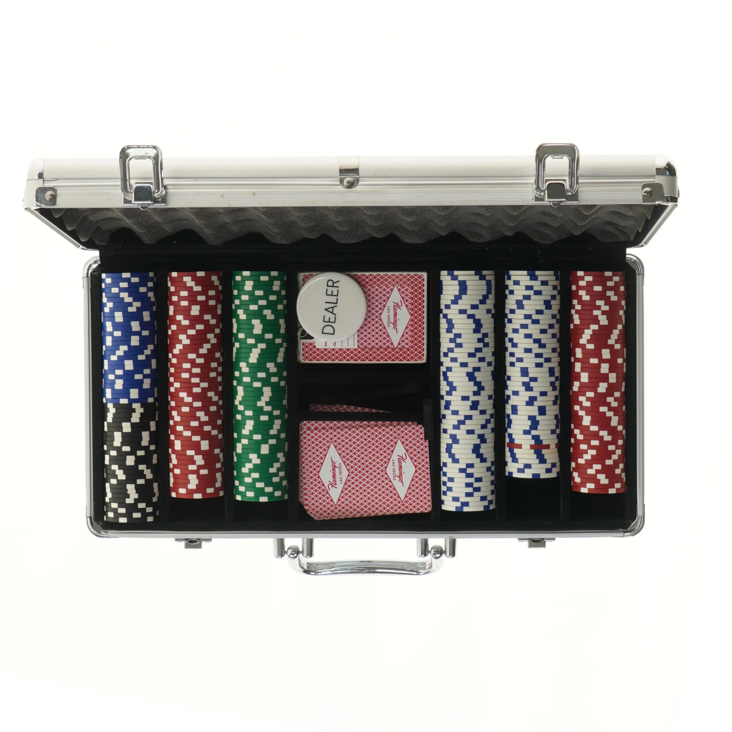 Poker s&aelig;t i kuffert (str. 40x21 cm)