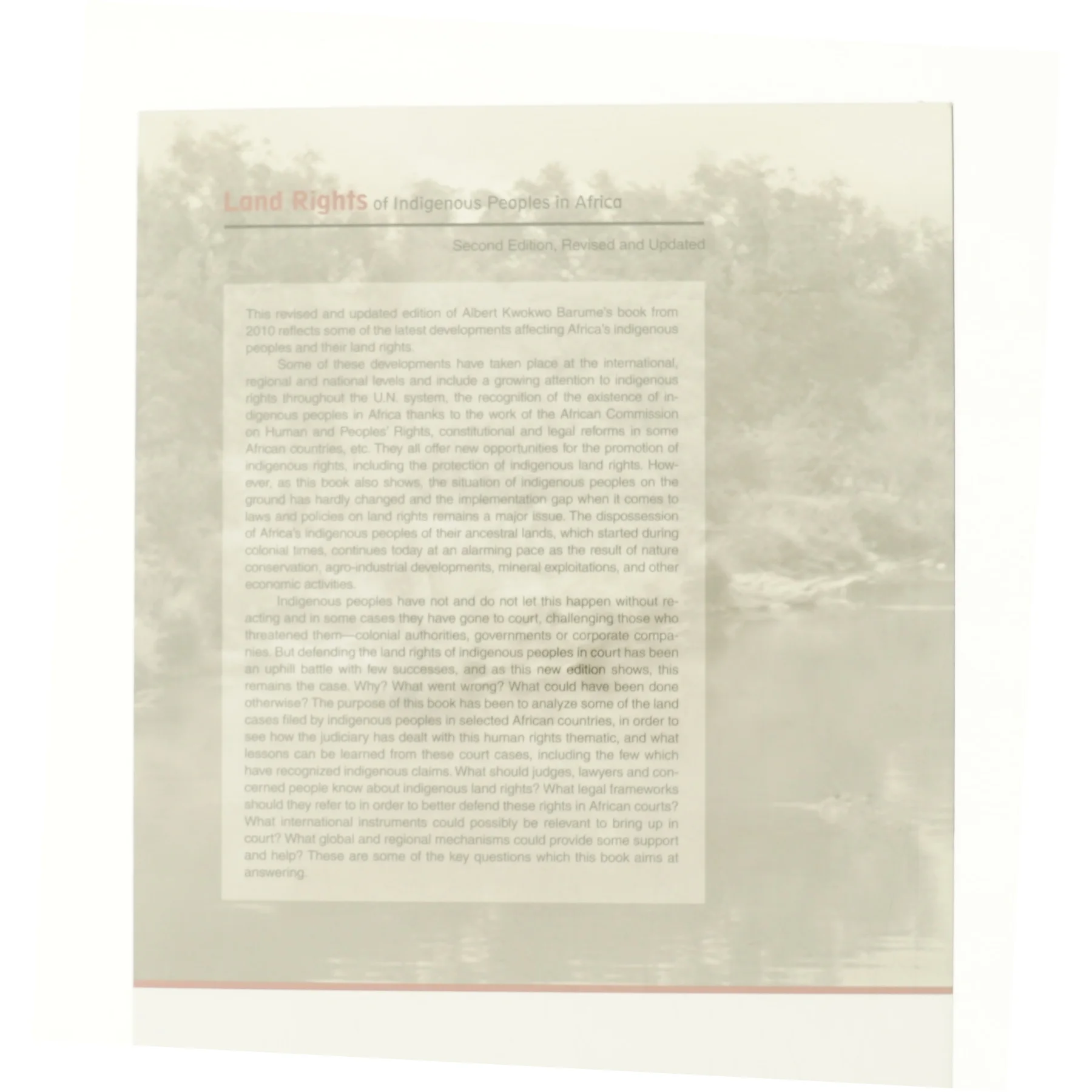 Land rights of indigenous peoples in Africa af Albert Kwokwo Barume (Bog)