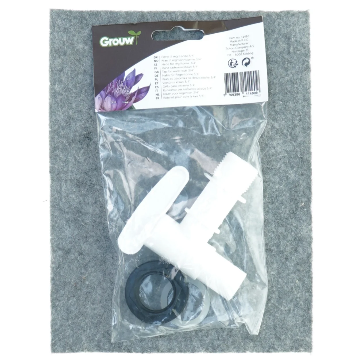 Hane til regntønde fra Grouw (str. 3/4)