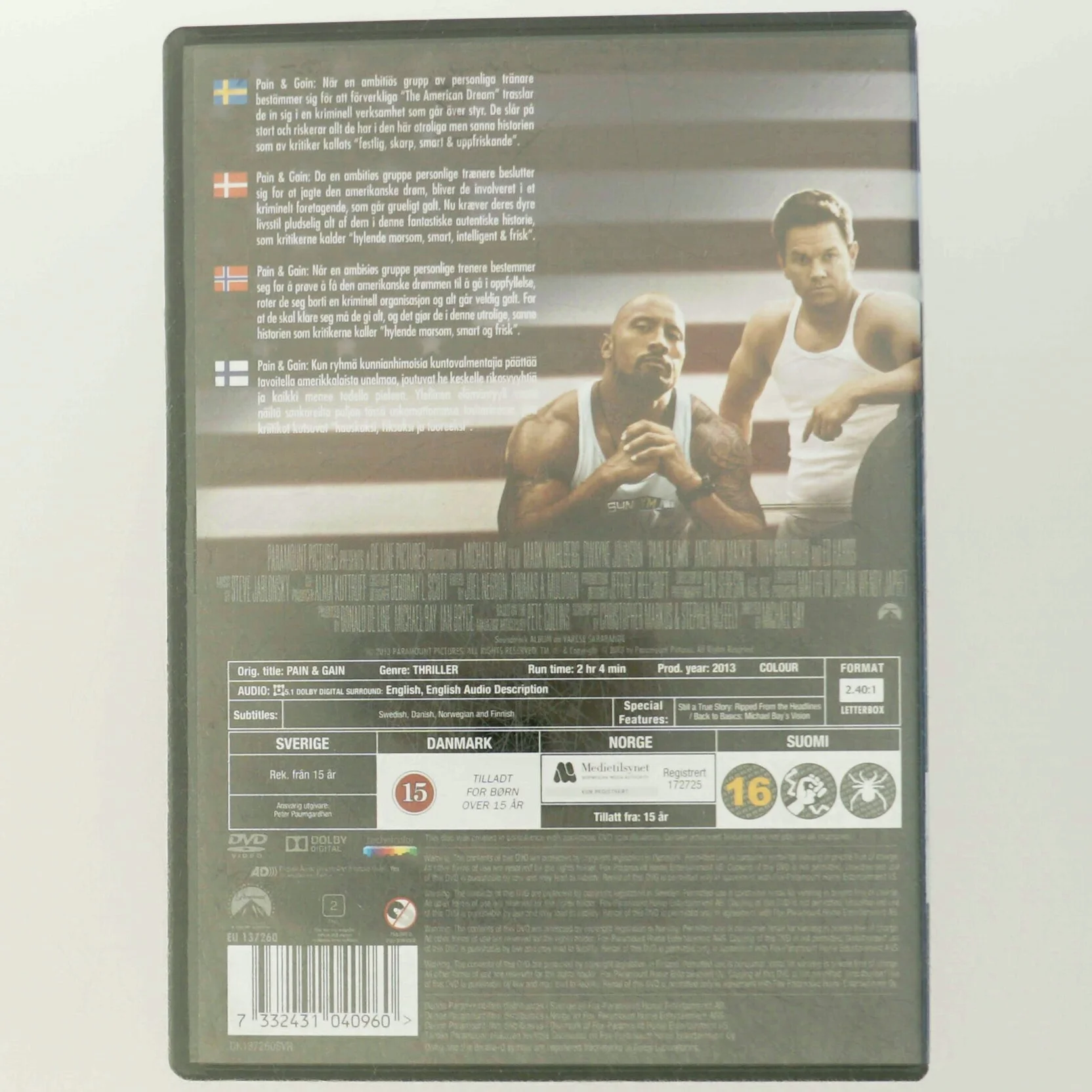 DVD-film 'Pain & Gain'