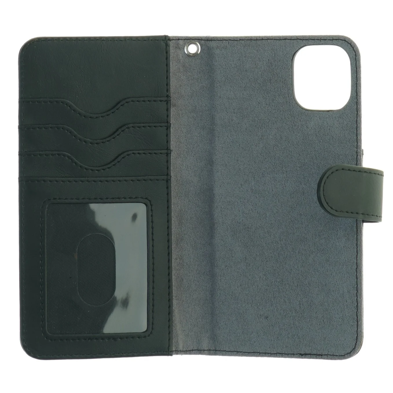 Sort læderetui til smartphone fra Ideal of Sweden (str. 16 x 8,5 cm)