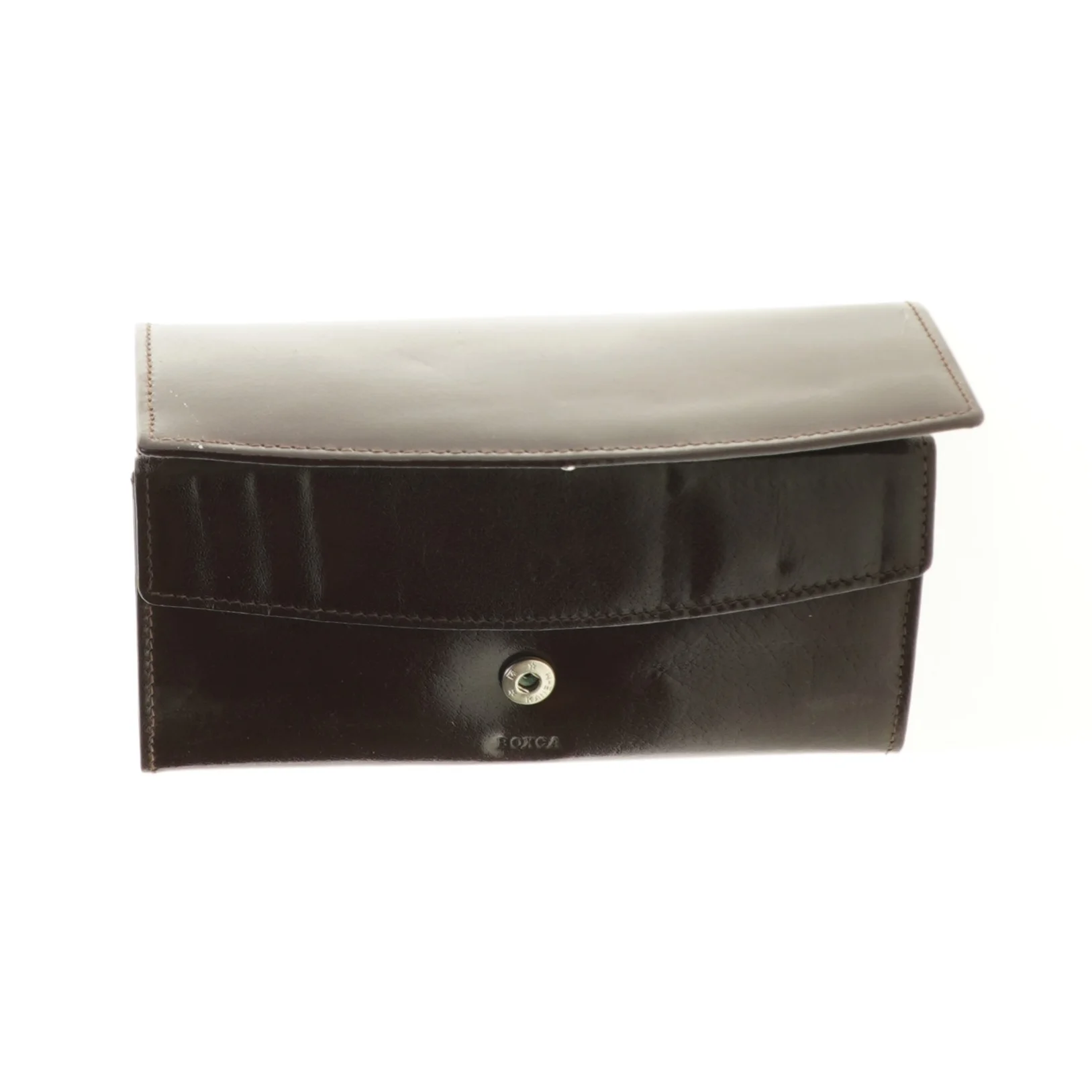 Sort læderpung fra Eoxca (str. 18 x 9 x 3 cm)