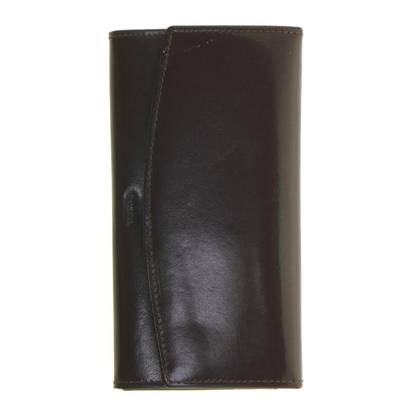 Sort læderpung fra Eoxca (str. 18 x 9 x 3 cm)