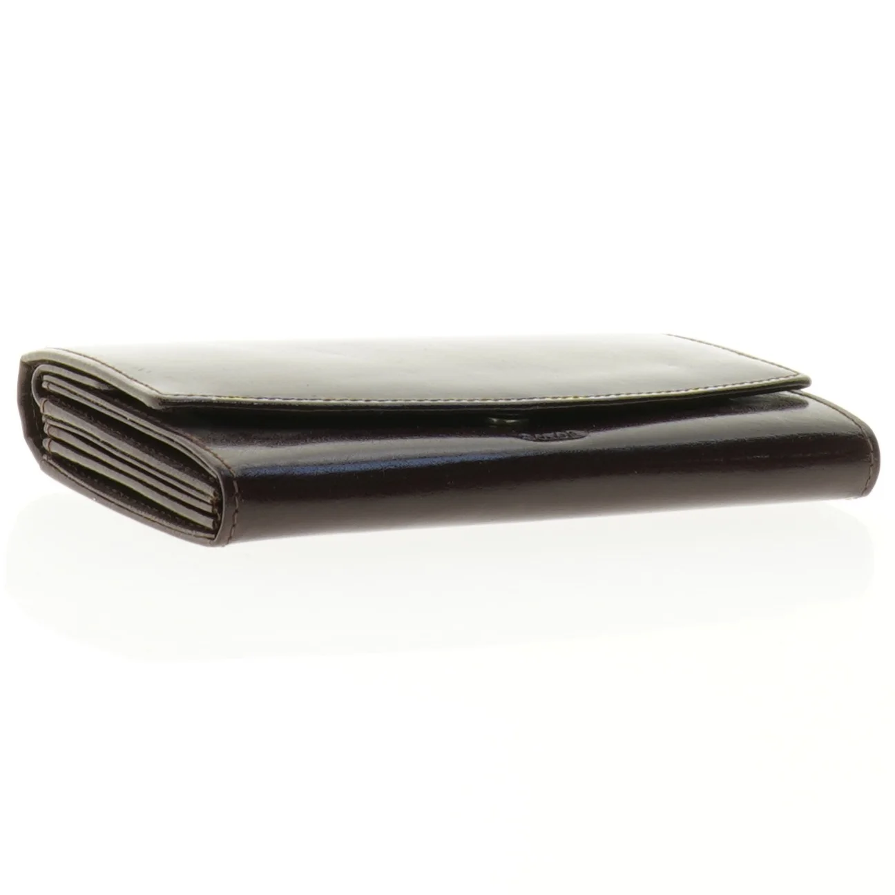 Sort læderpung fra Eoxca (str. 18 x 9 x 3 cm)