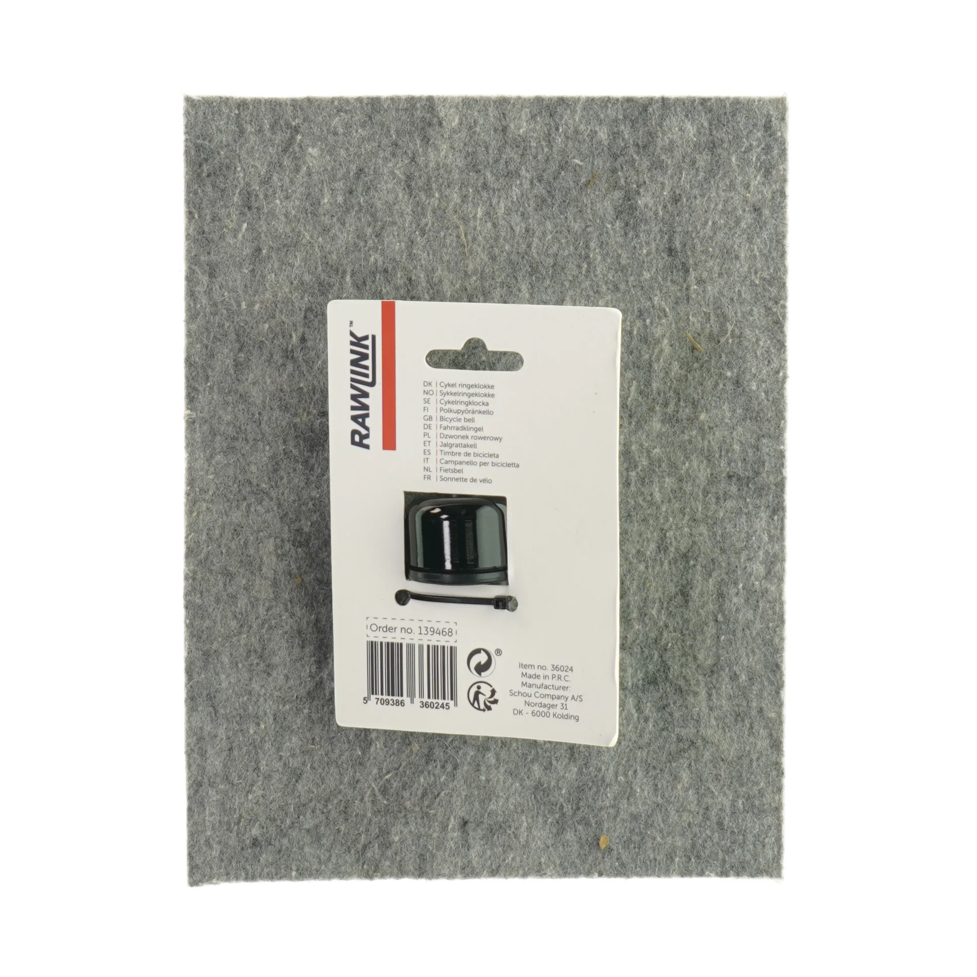 Cykel klokke fra Rawlink